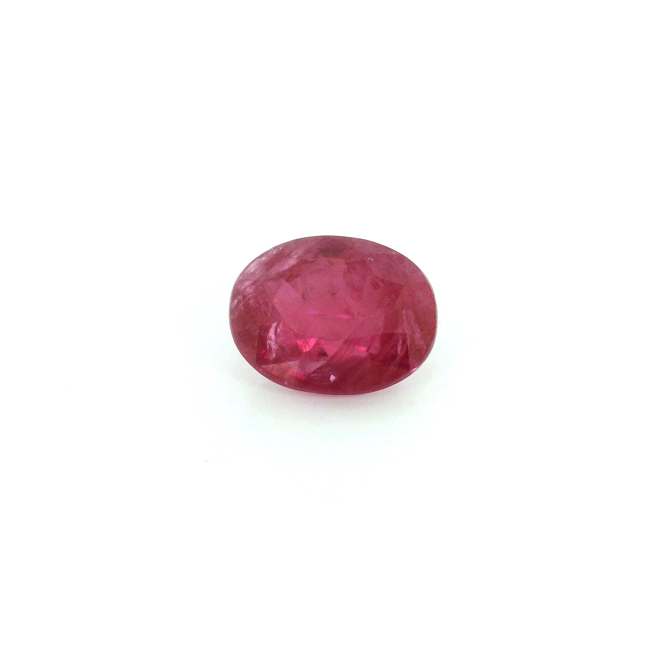 2.12 ct Oval Red Natural Ruby