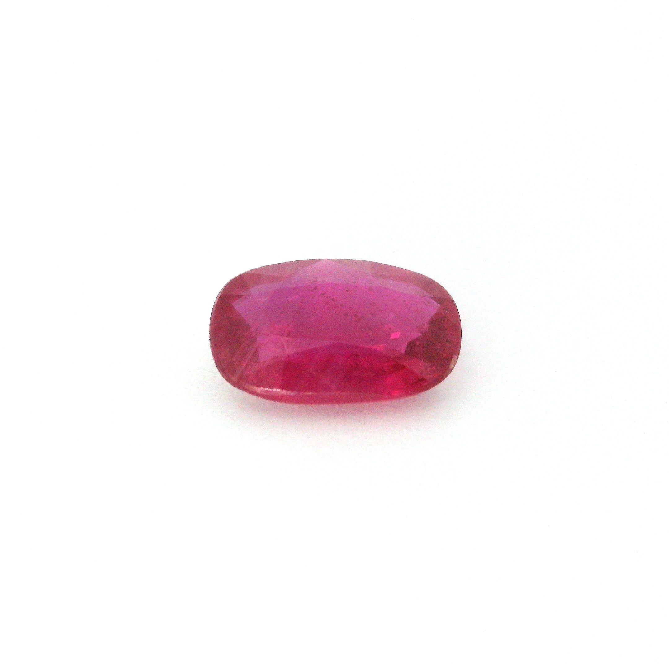 2.20 ct Cushion Red Natural Ruby