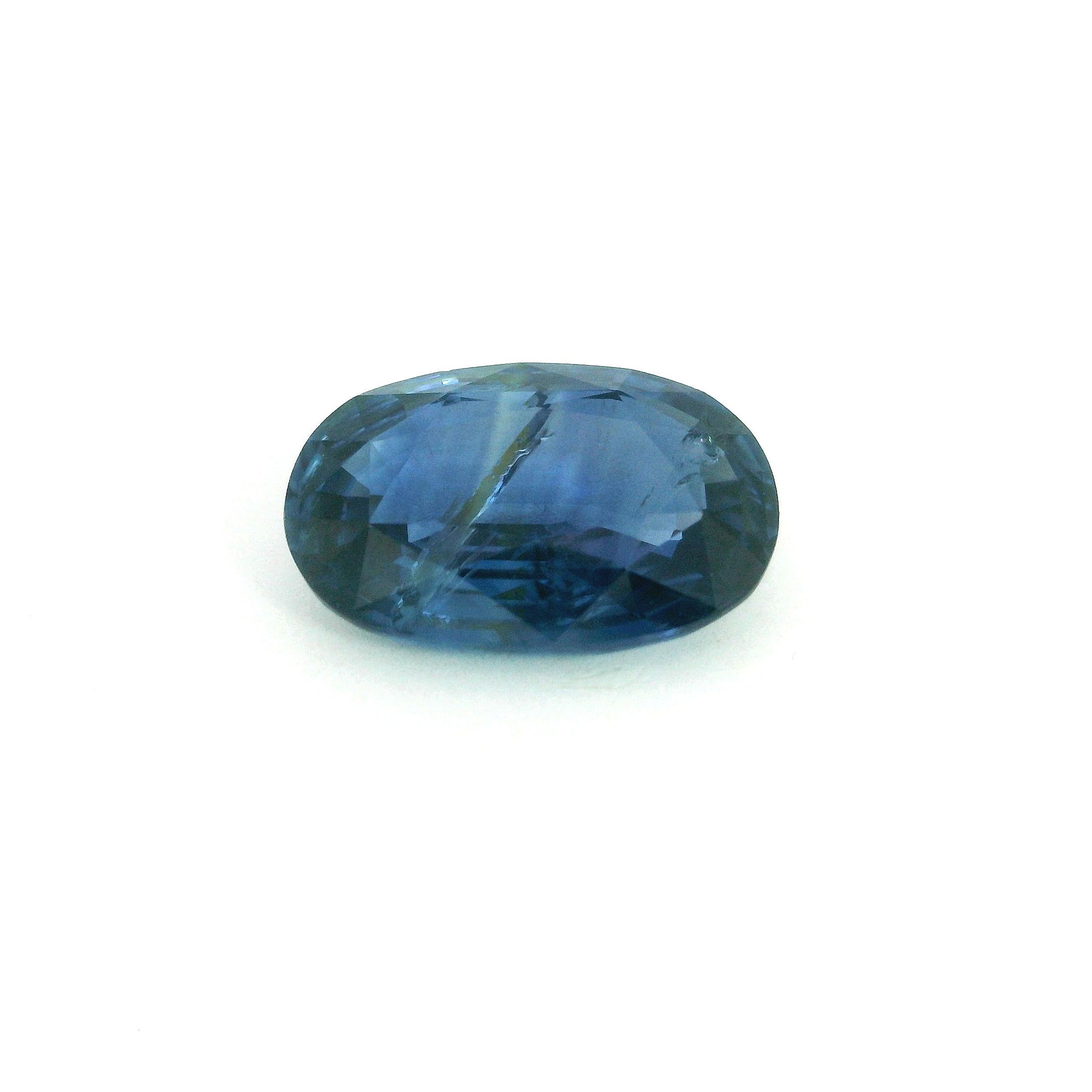 4.00 ct Oval Blue Natural Sapphire