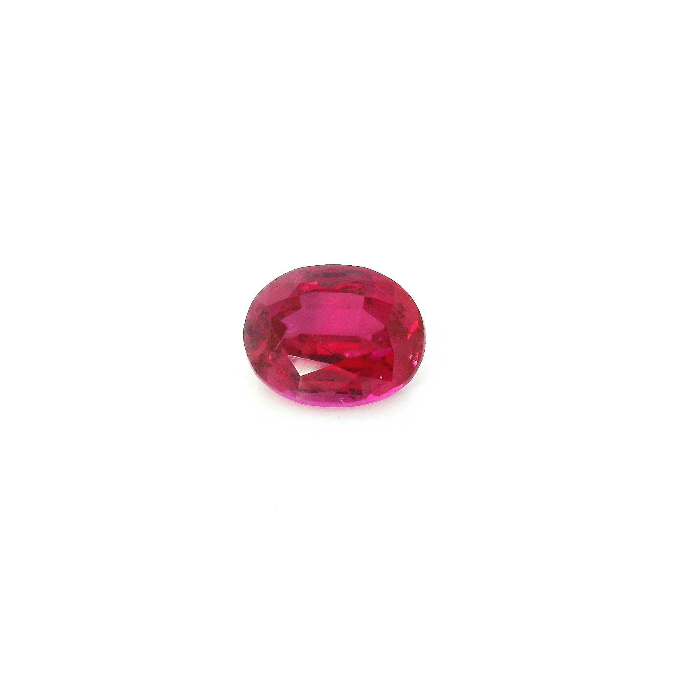 1.26 ct Oval Red Natural Ruby