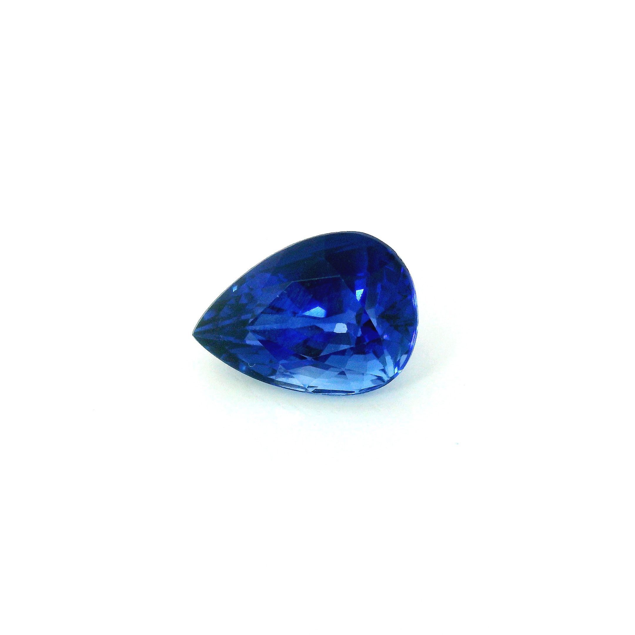 2.16 ct Pear Blue Natural Sapphire