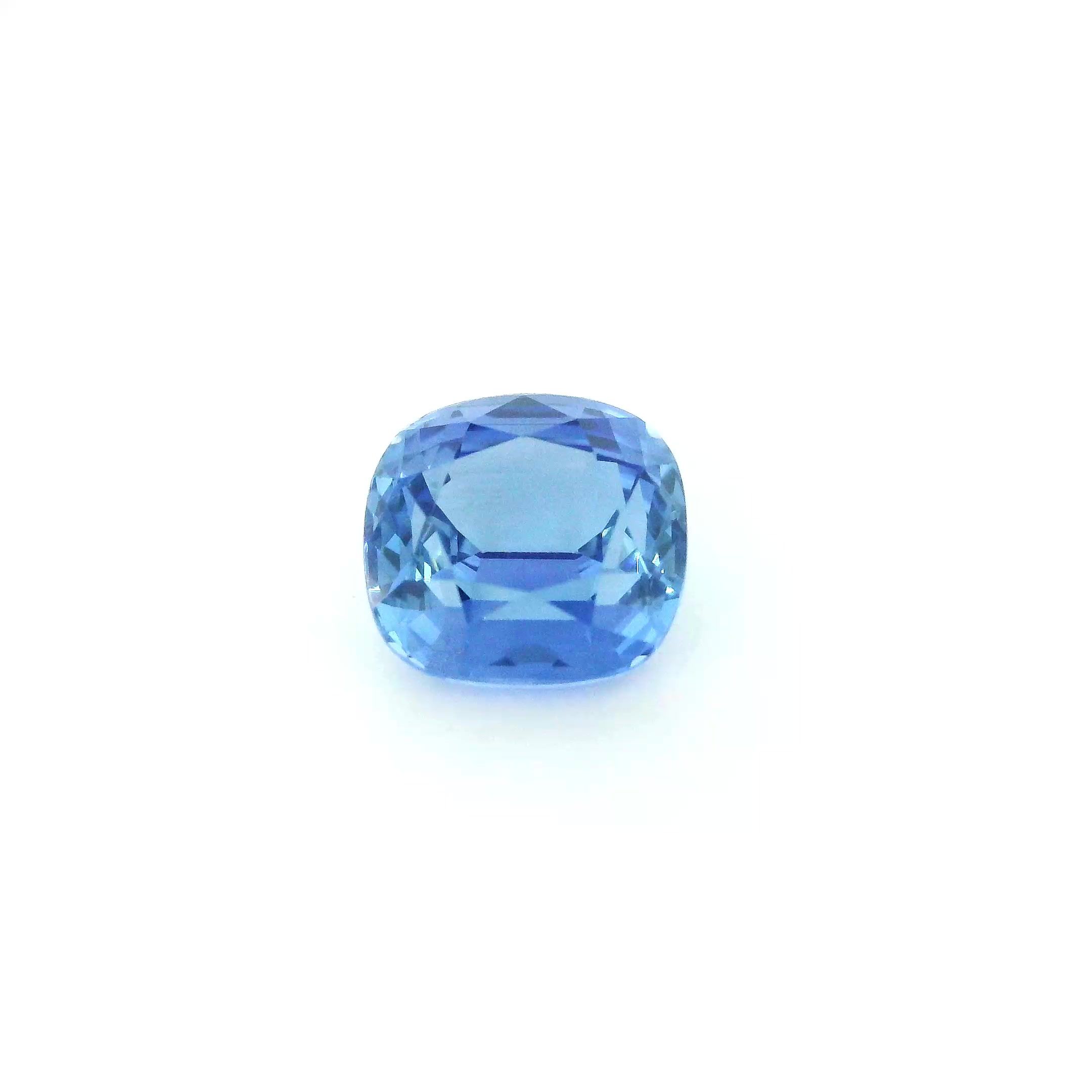 2.54 ct Cushion Blue Natural Sapphire