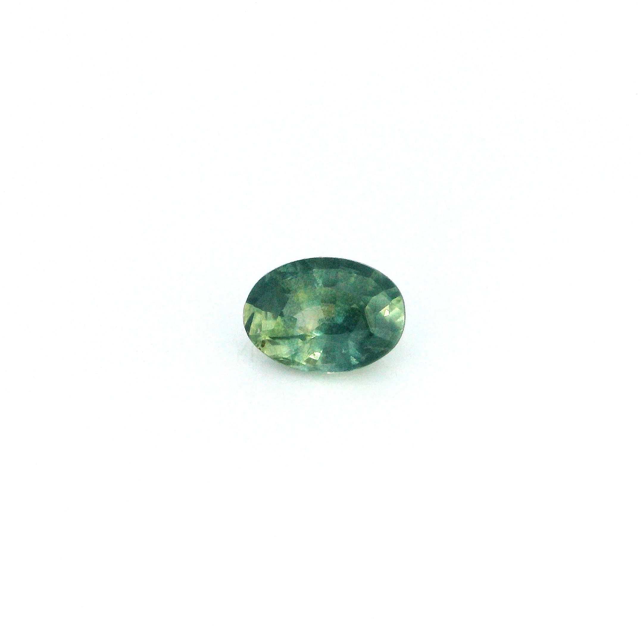0.93 ct Oval Green Natural Sapphire
