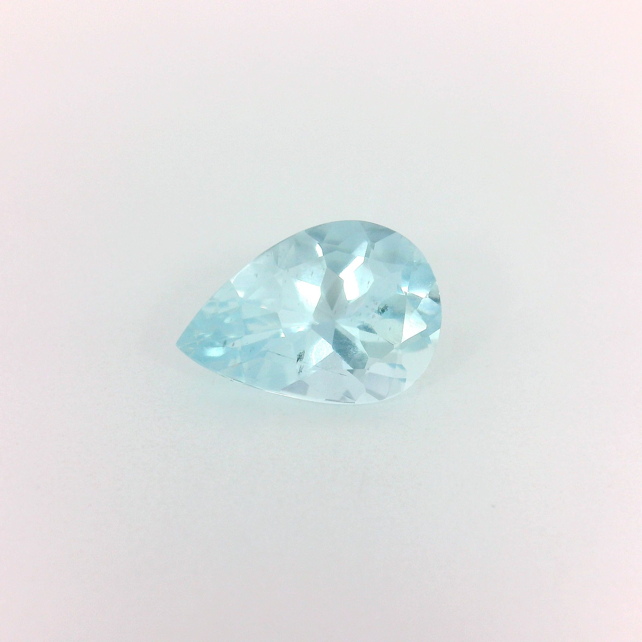 1.50 ct Pear Blue Natural Aquamarine
