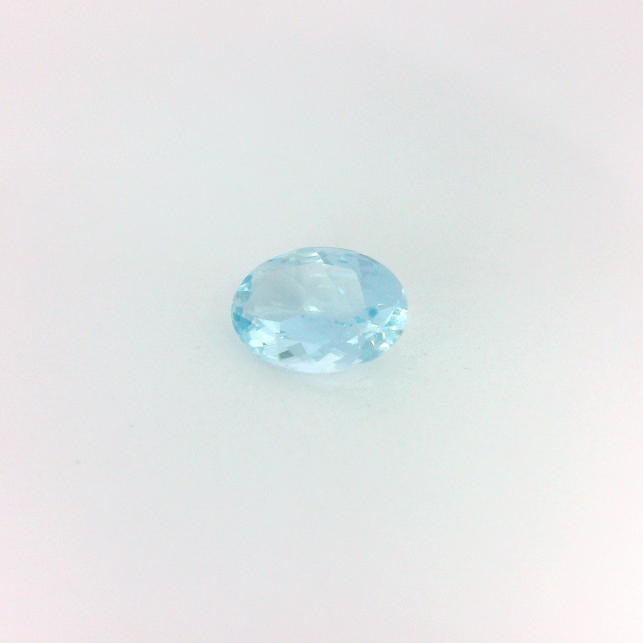 0.58 ct Oval Blue Natural Aquamarine