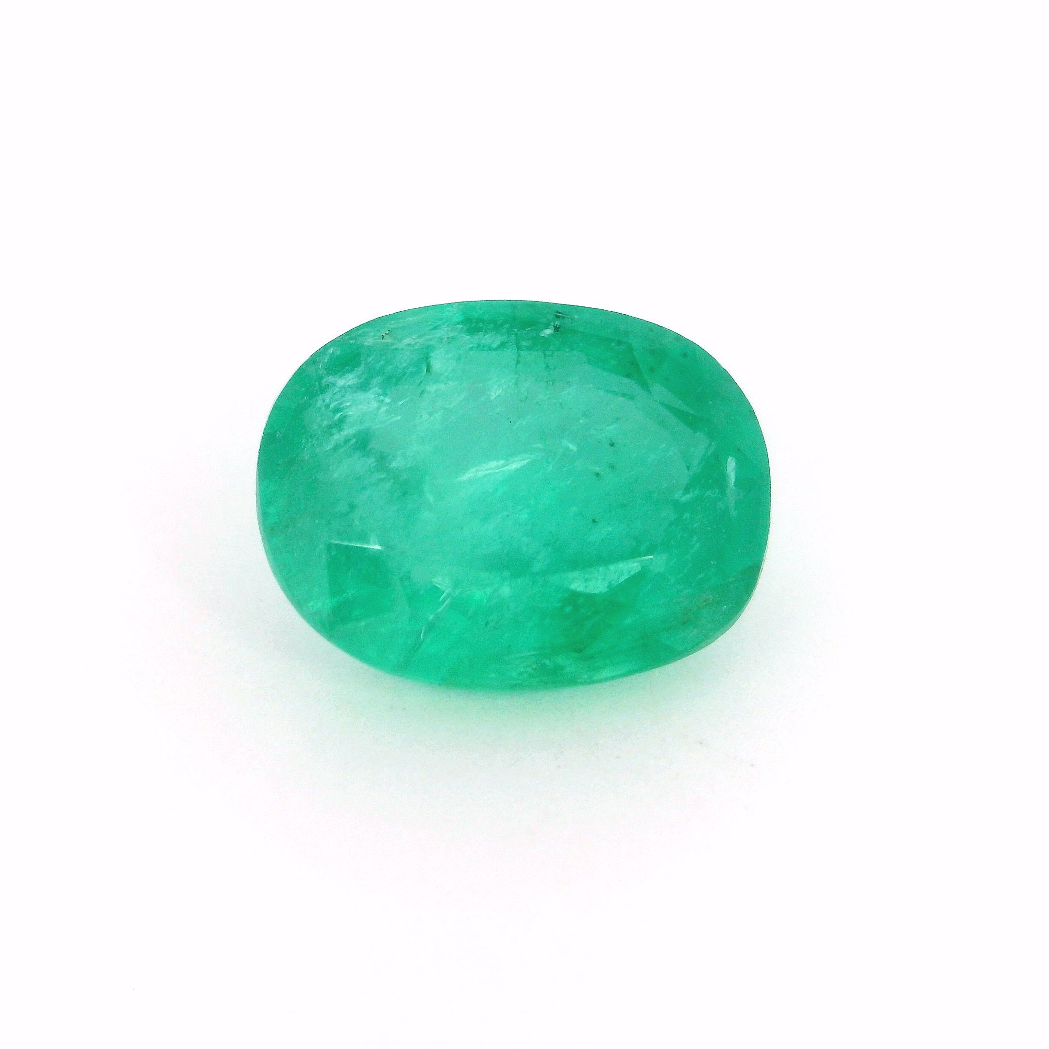 4.56 ct Oval Green Natural Emerald