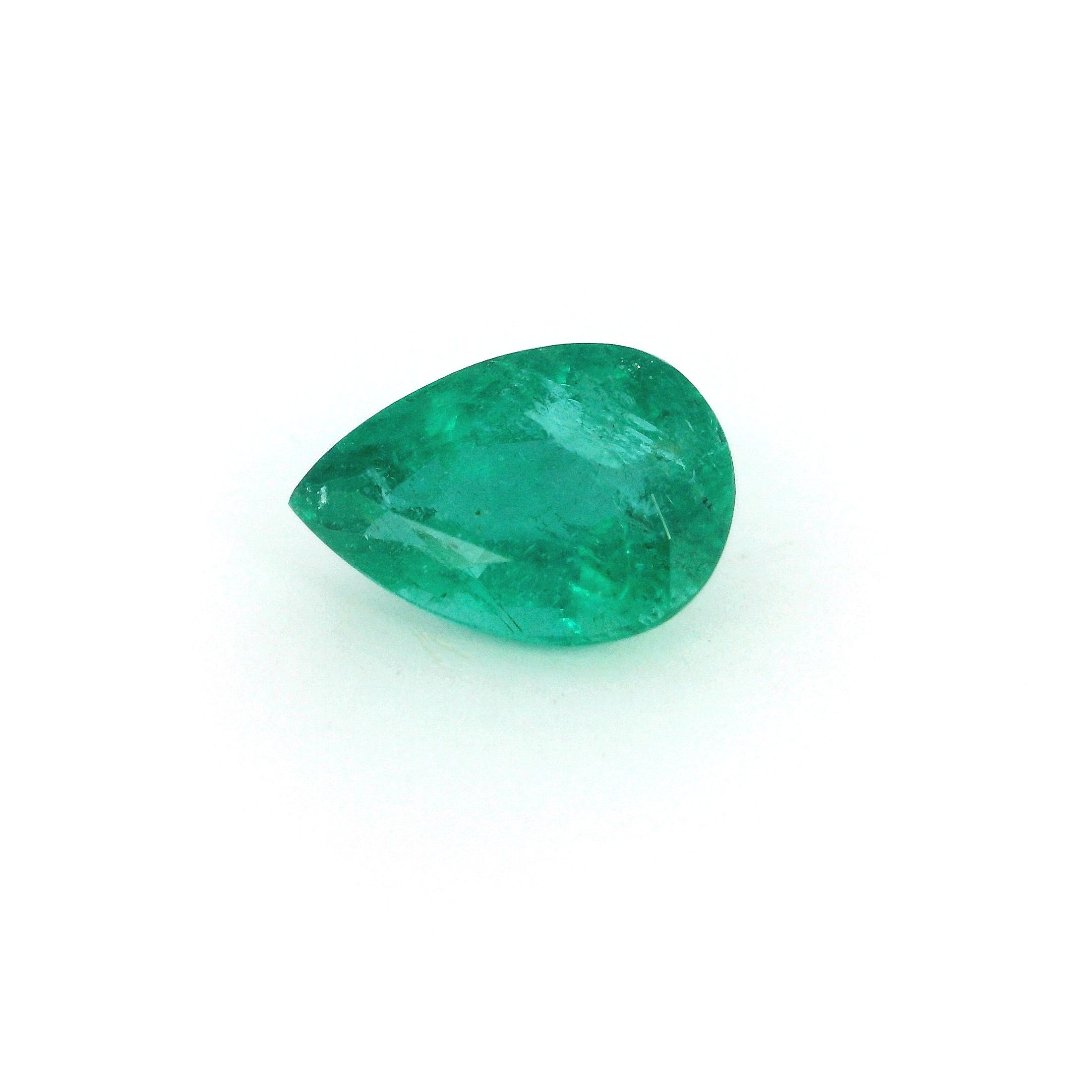 2.45 ct Pear Green Natural Emerald