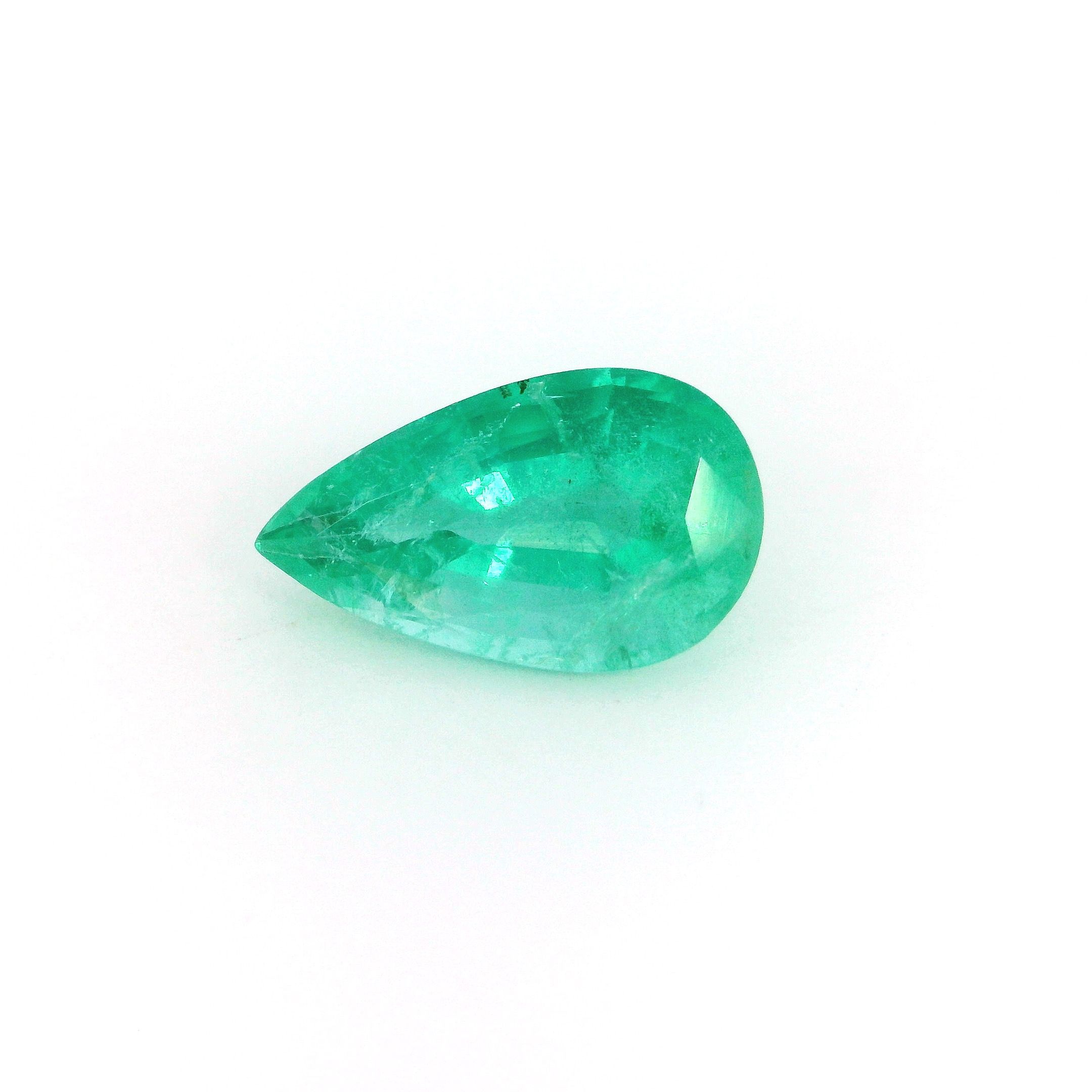 2.47 ct Pear Green Natural Emerald