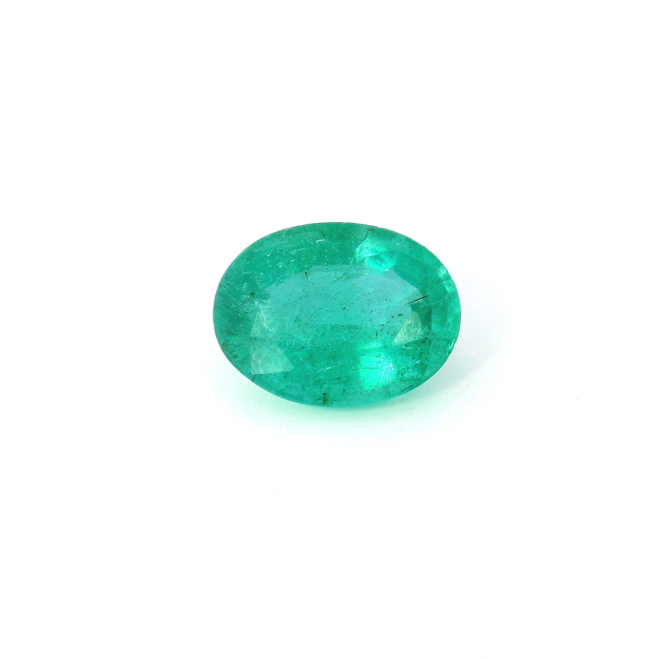 1.79 ct Oval Green Natural Emerald