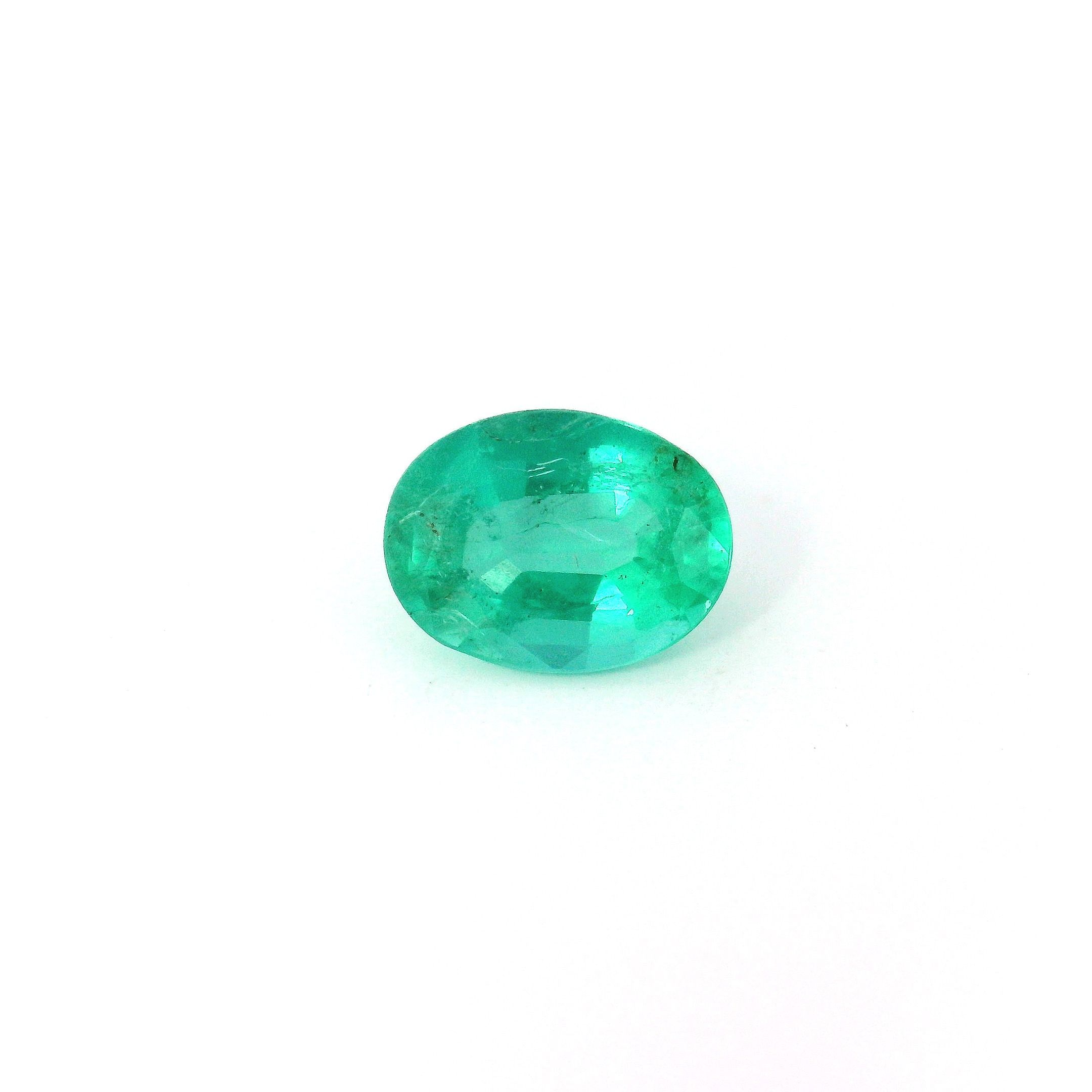 1.19 ct Oval Green Natural Emerald