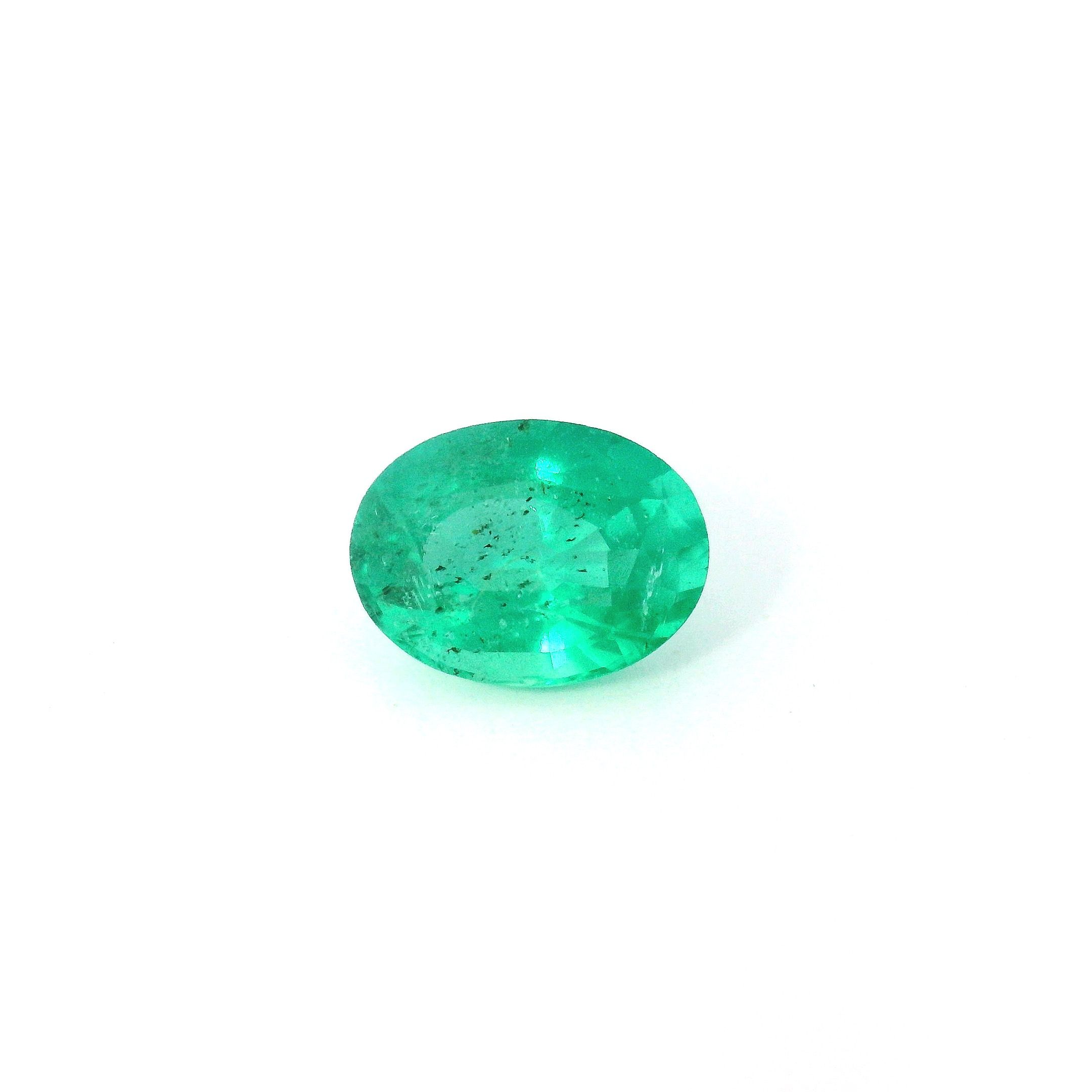 1.29 ct Oval Green Natural Emerald