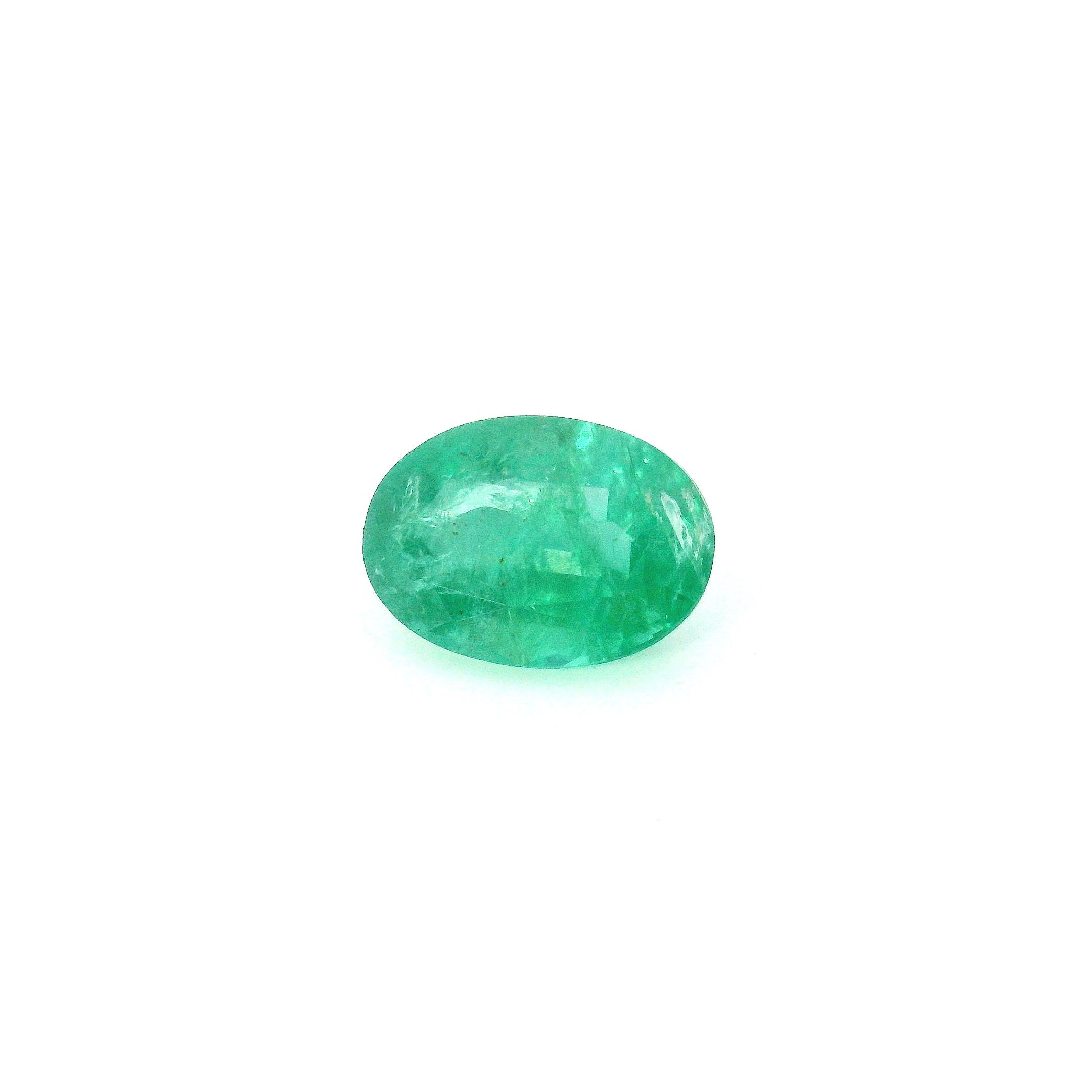 1.20 ct Oval Green Natural Emerald