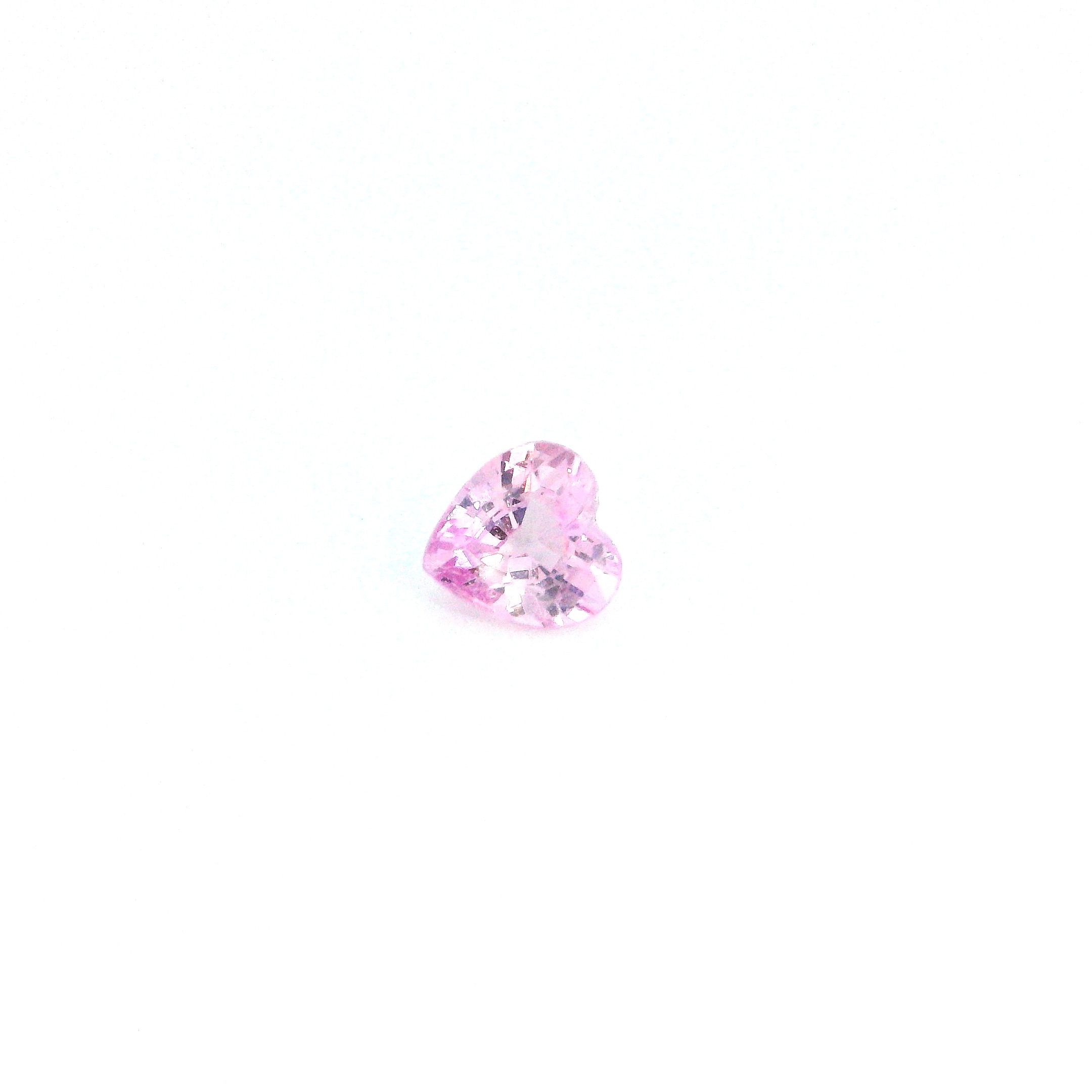 0.44 ct Heart Pink Natural Sapphire