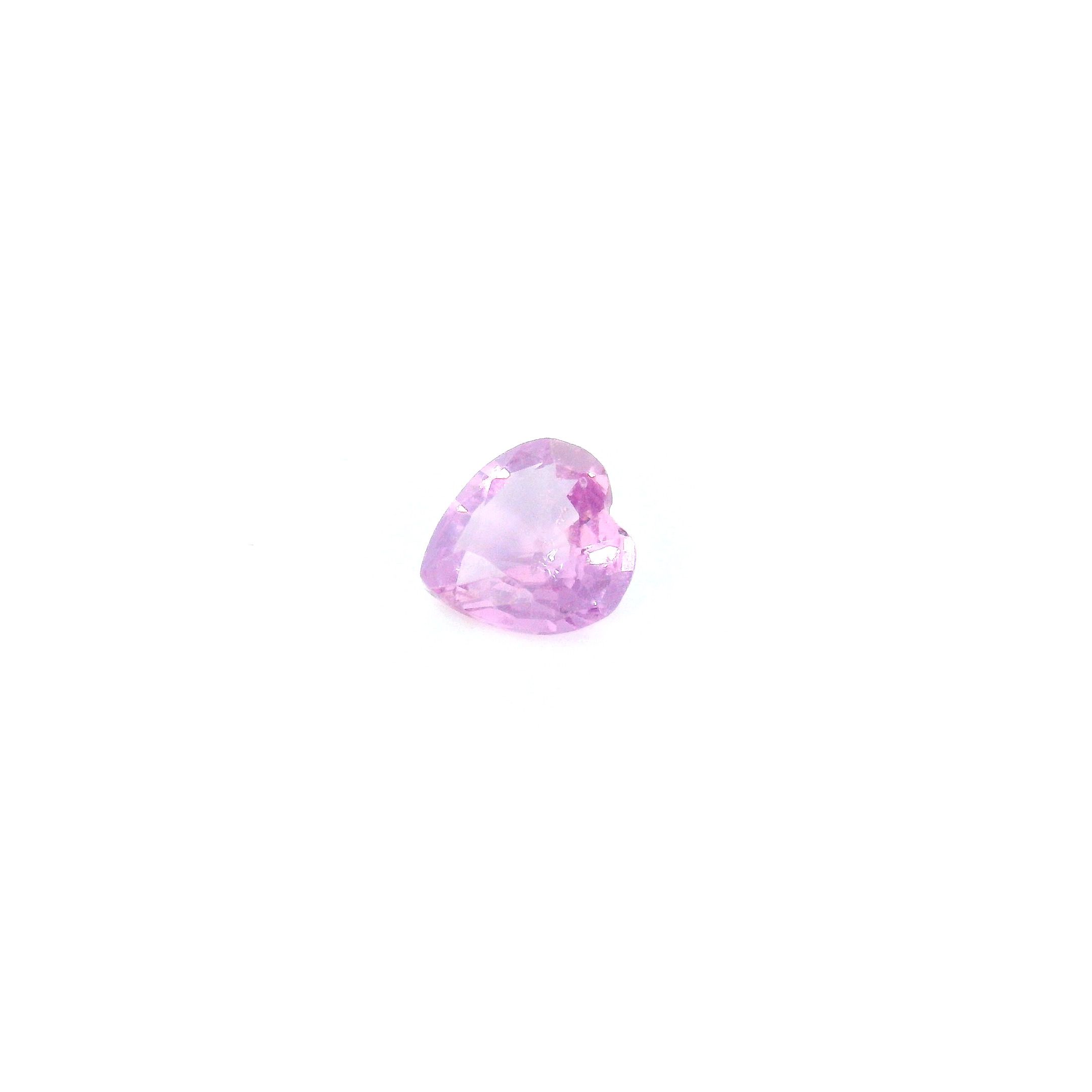0.44 ct Heart Pink Natural Sapphire