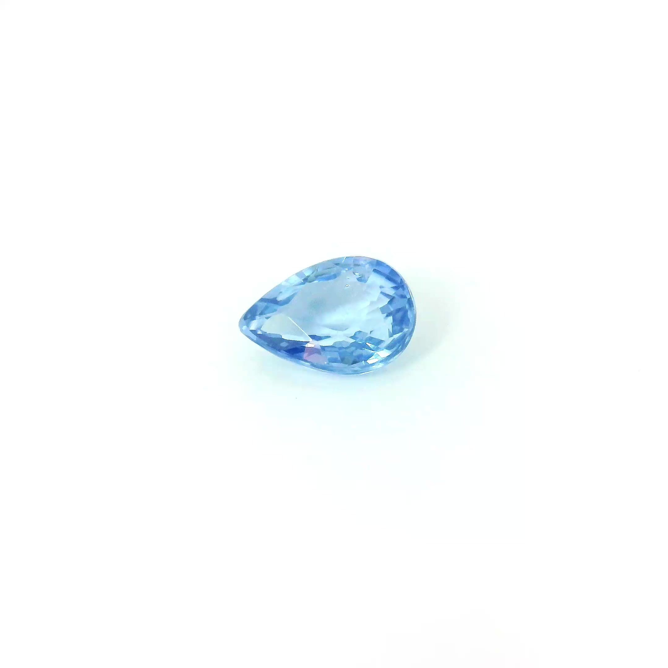 0.83 ct Pear Blue Natural Sapphire