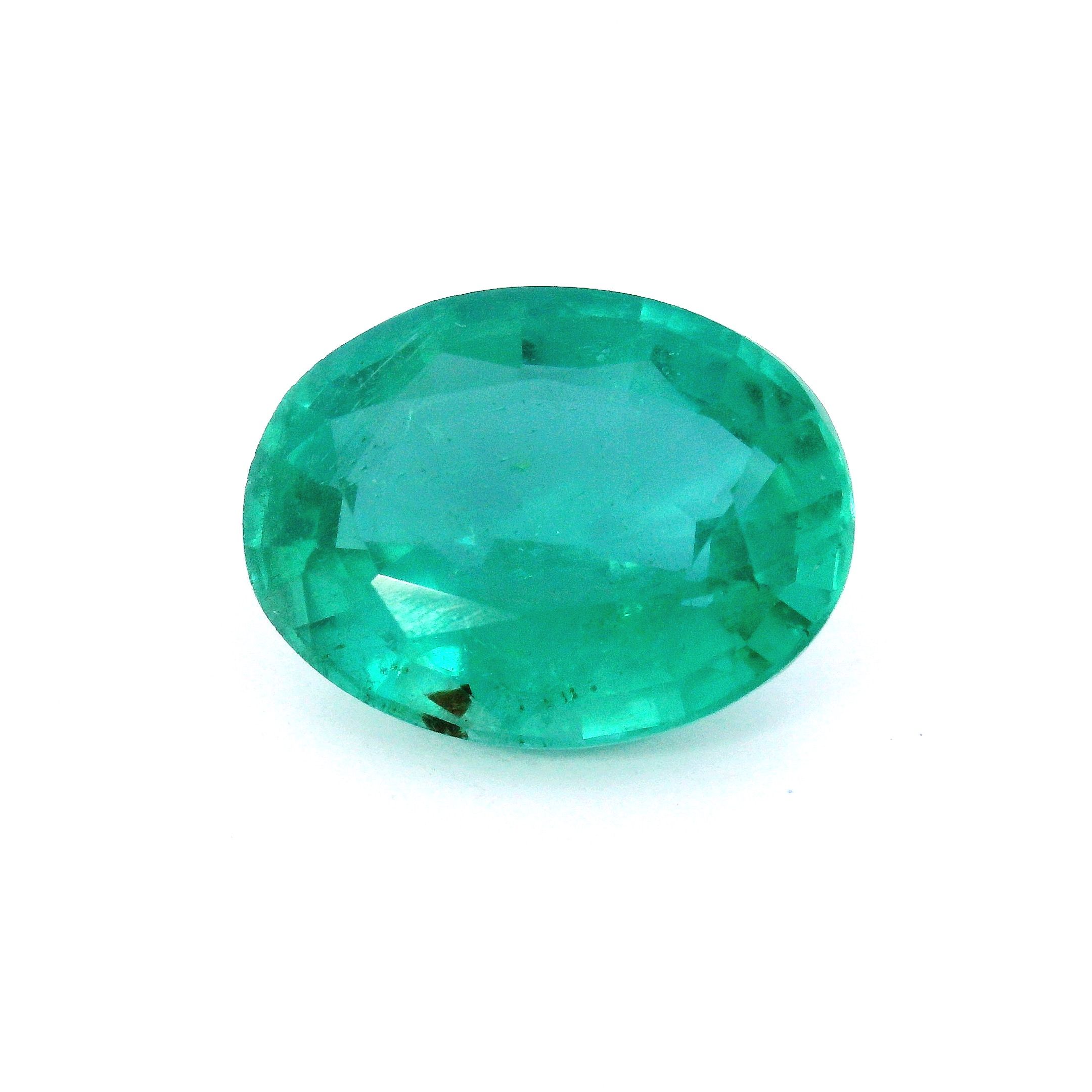 6.26 ct Oval Green Natural Emerald
