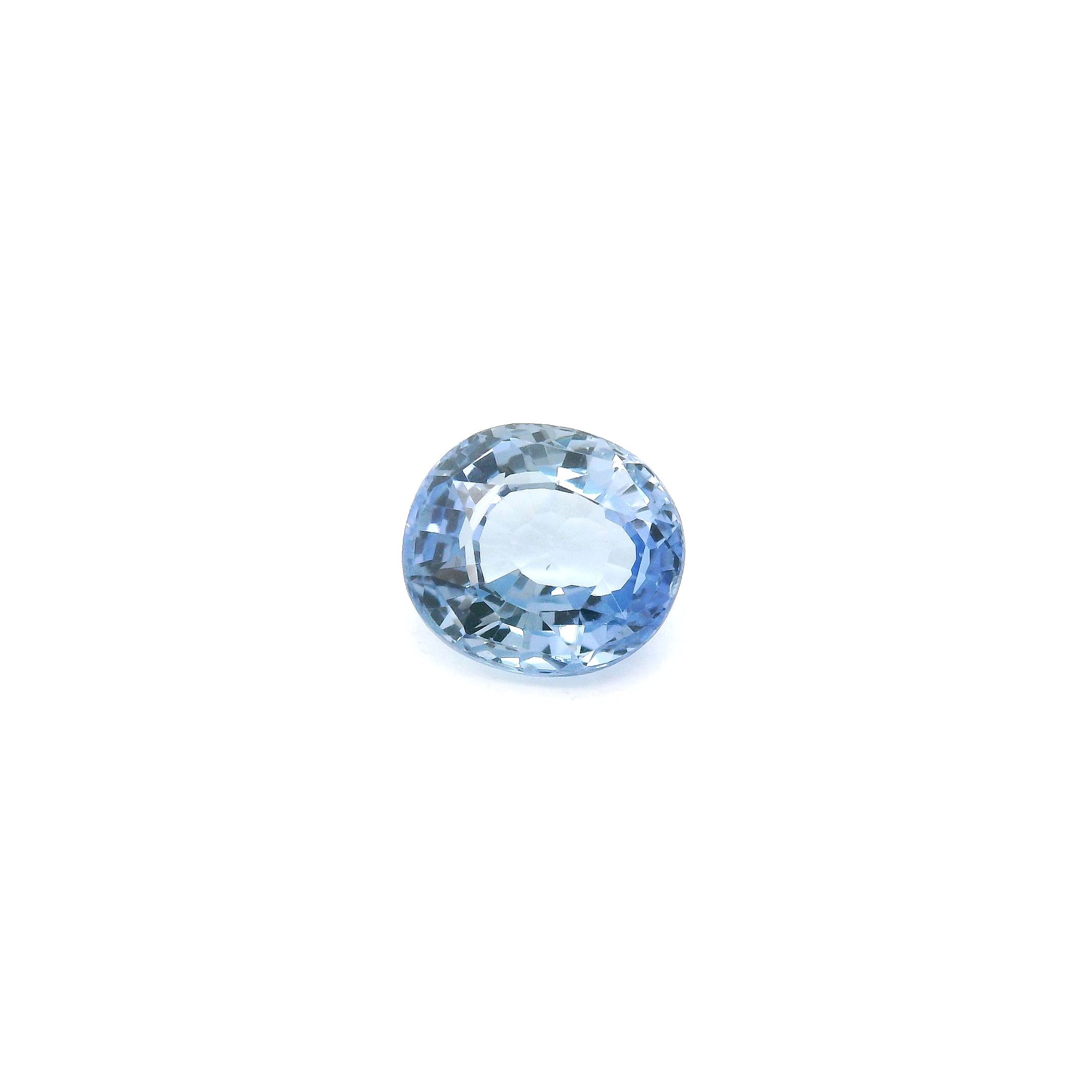 3.40 ct Oval Blue Natural Sapphire