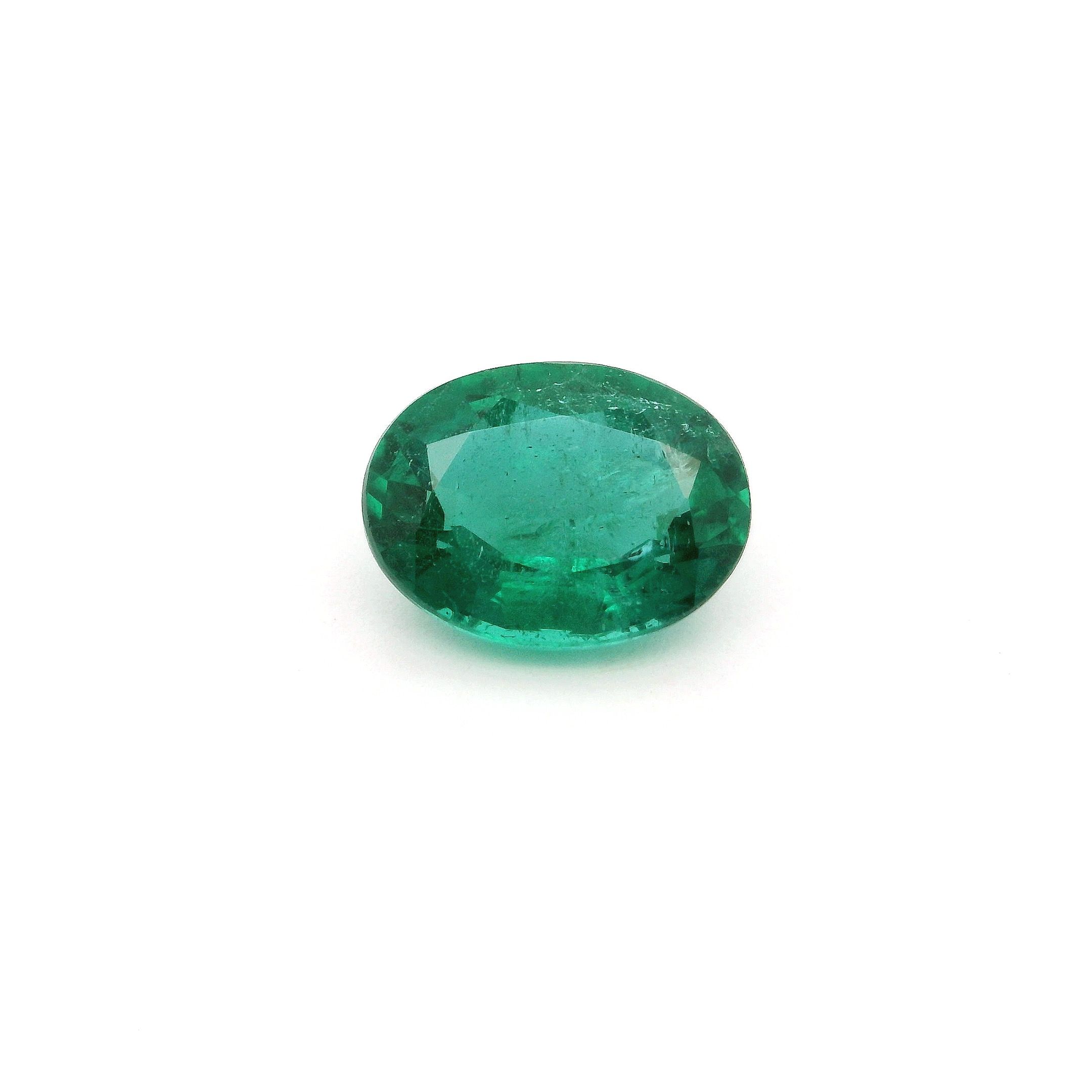 2.48 ct Oval Green Natural Emerald