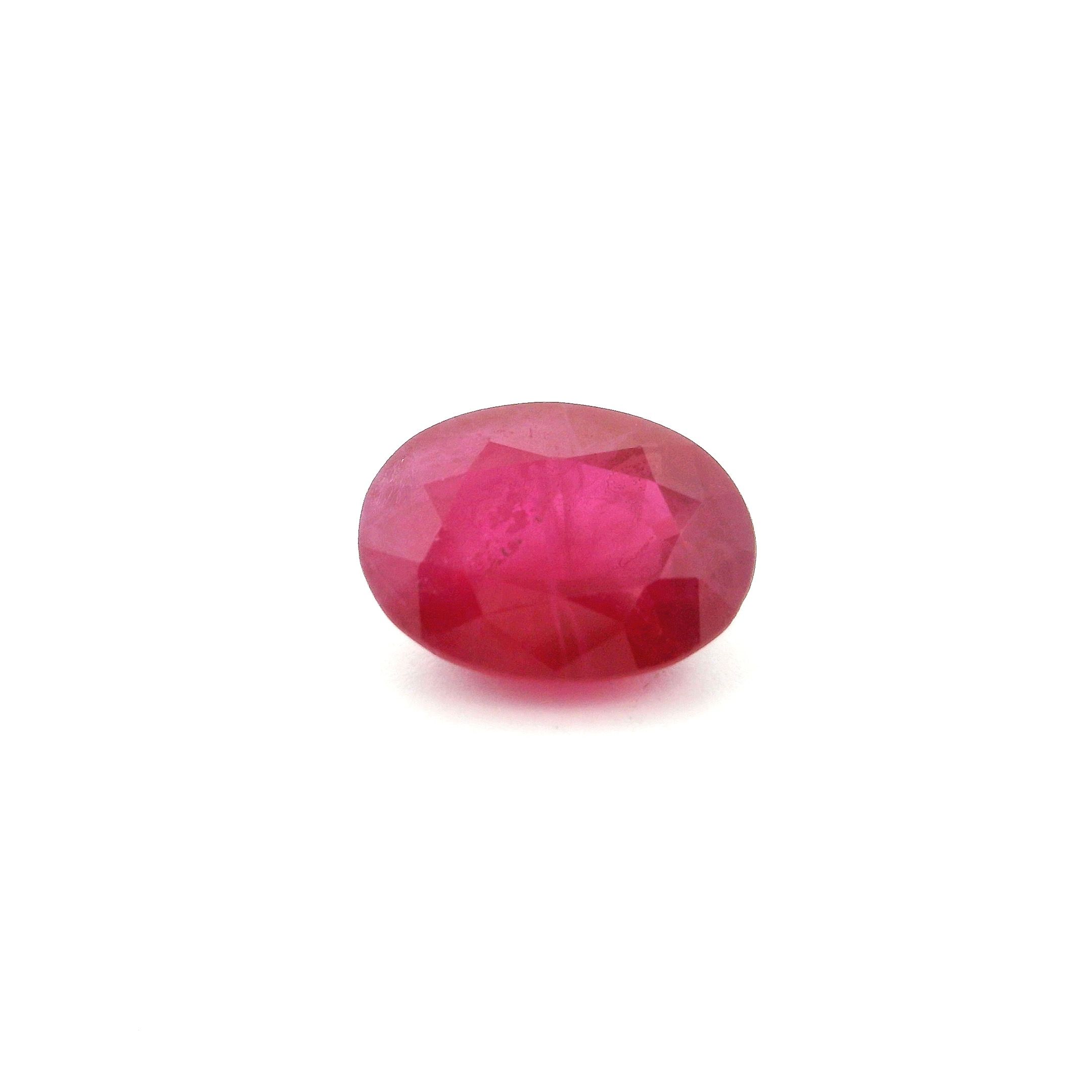 1.77 ct Oval Red Natural Ruby