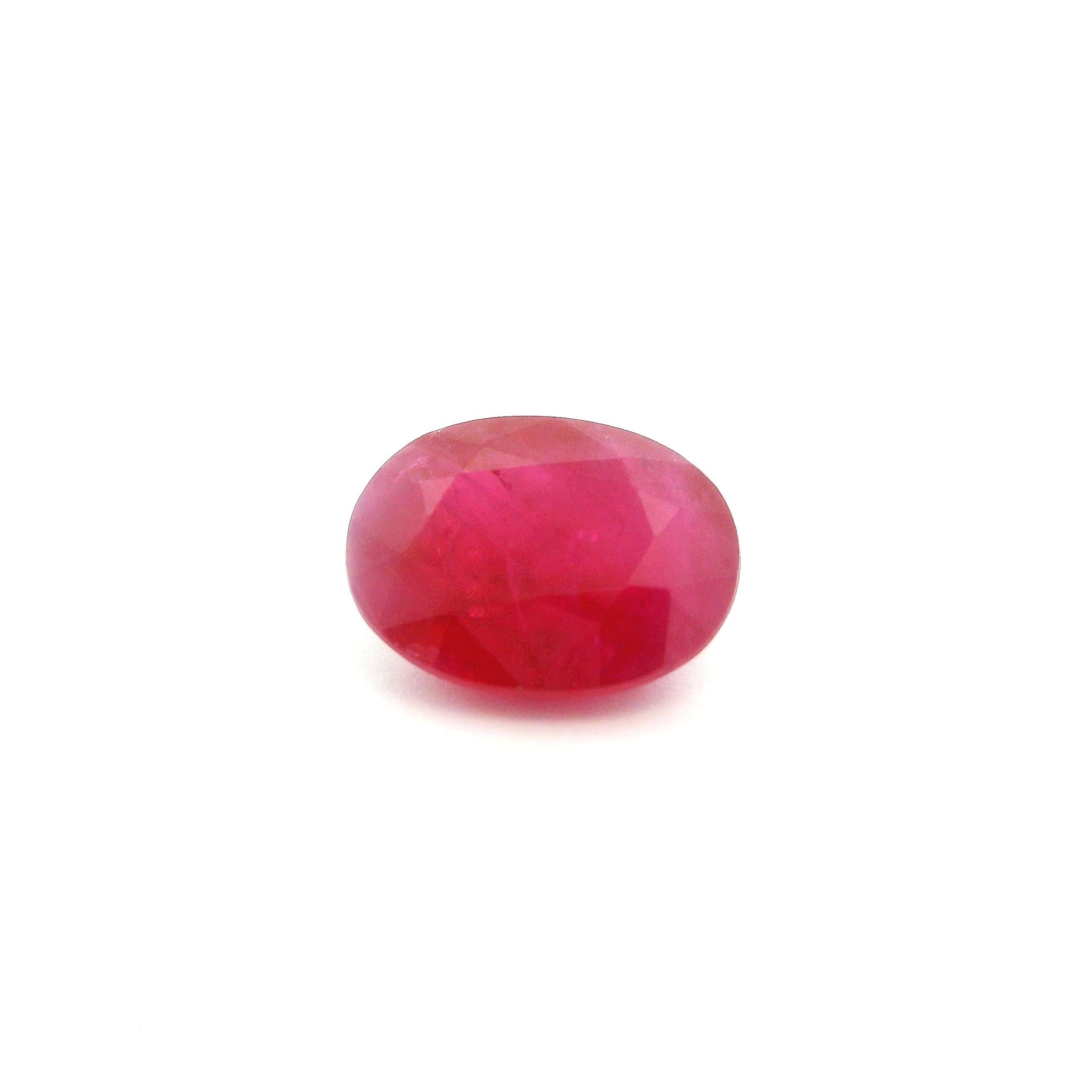 1.91 ct Oval Red Natural Ruby
