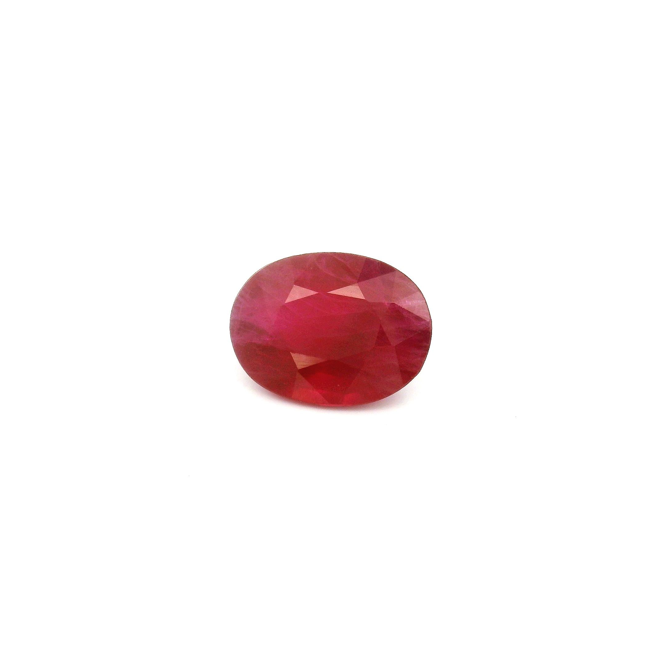 1.41 ct Oval Red Natural Ruby