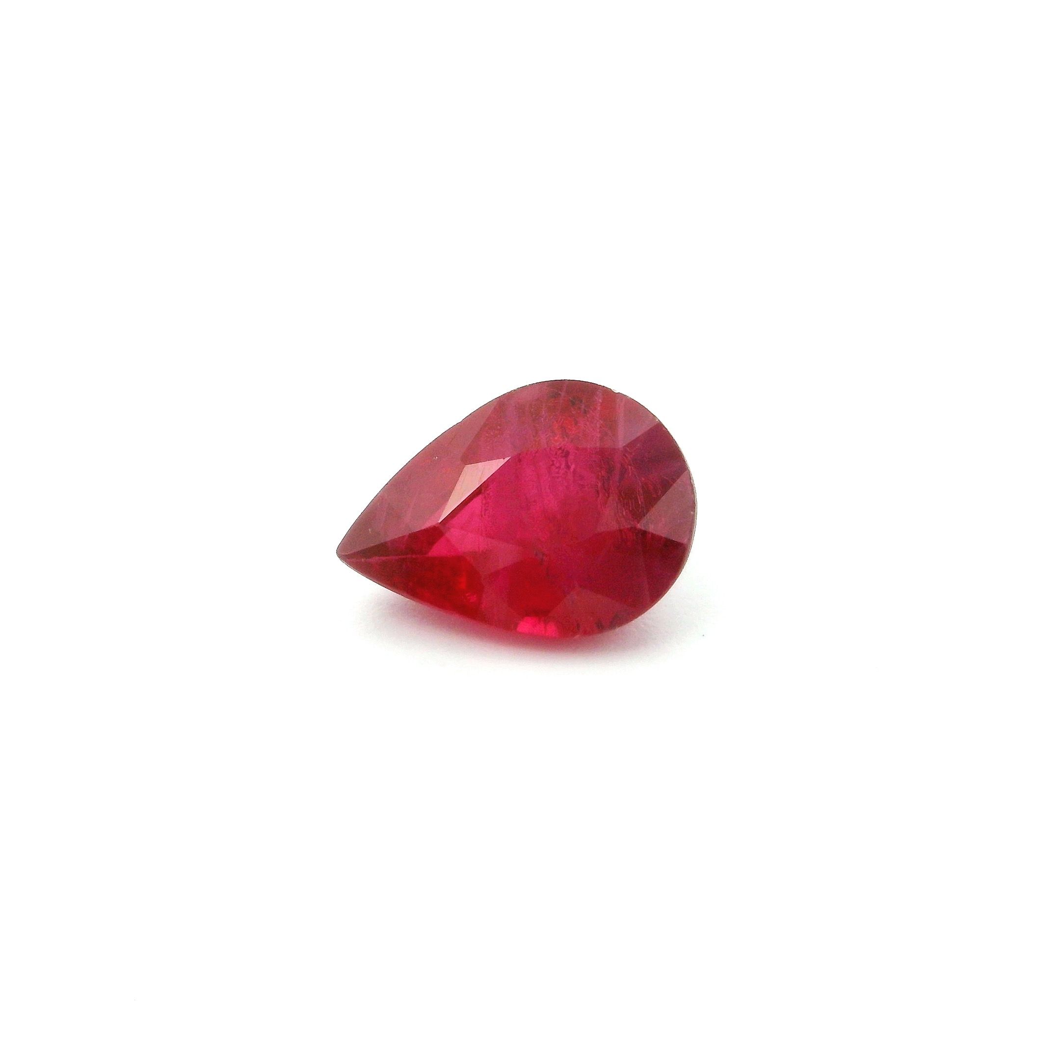 1.26 ct Pear Red Natural Ruby
