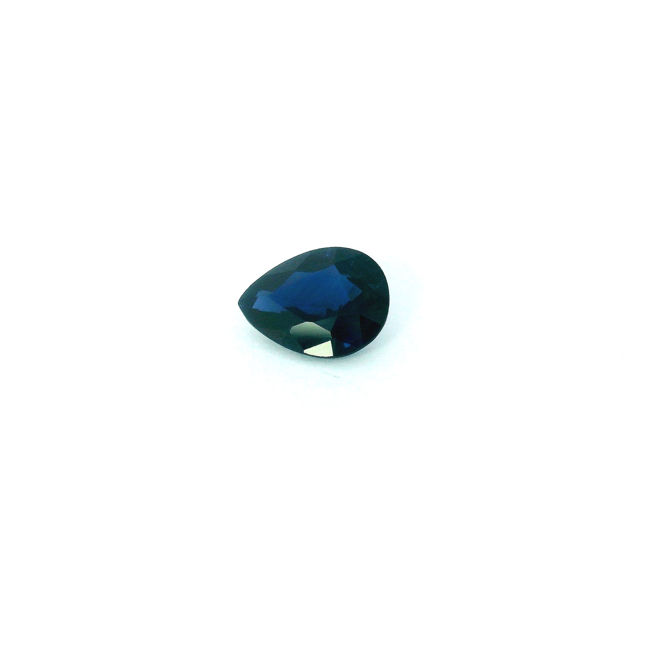 1.09 ct Pear Blue Natural Sapphire