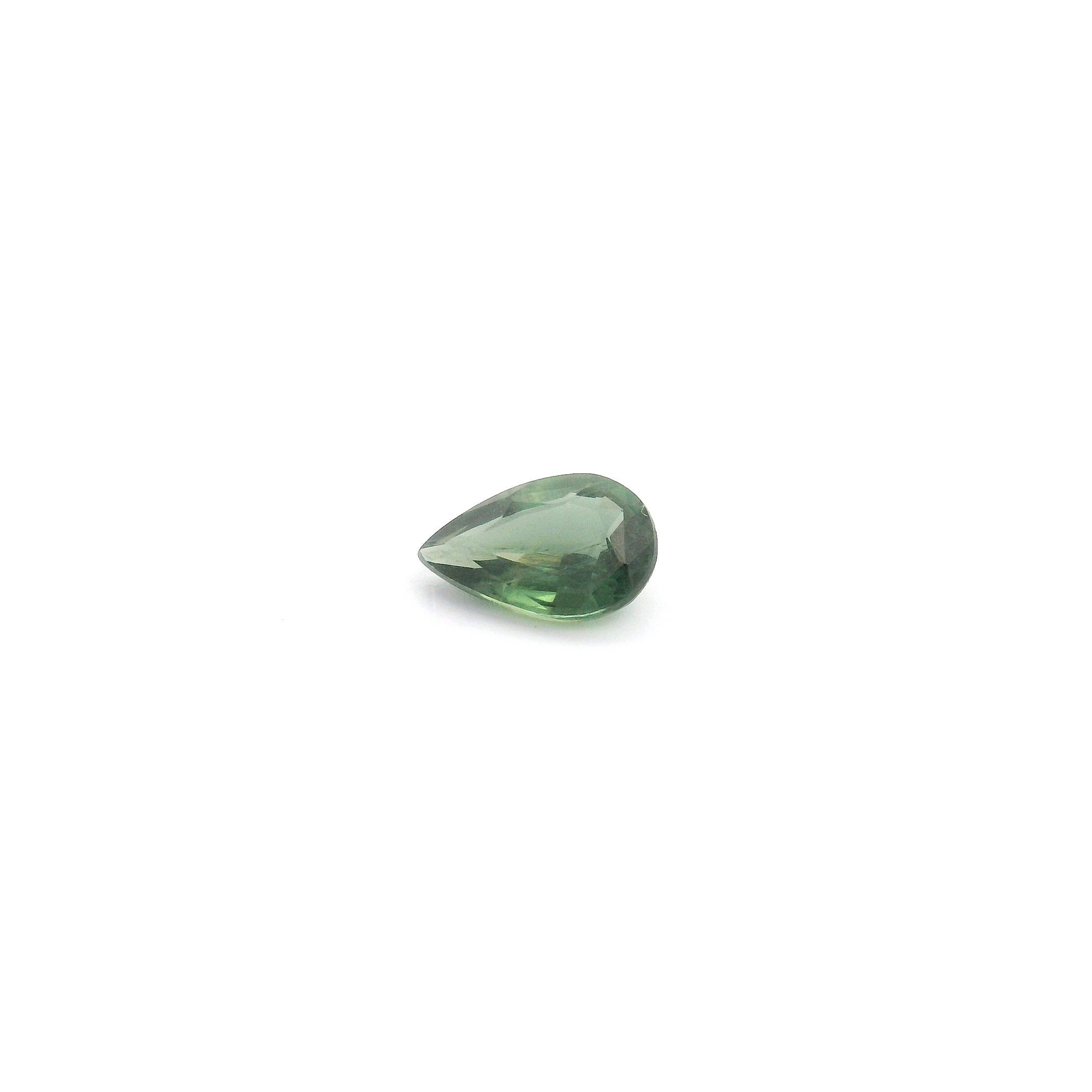 0.54 ct Pear Green Natural Sapphire