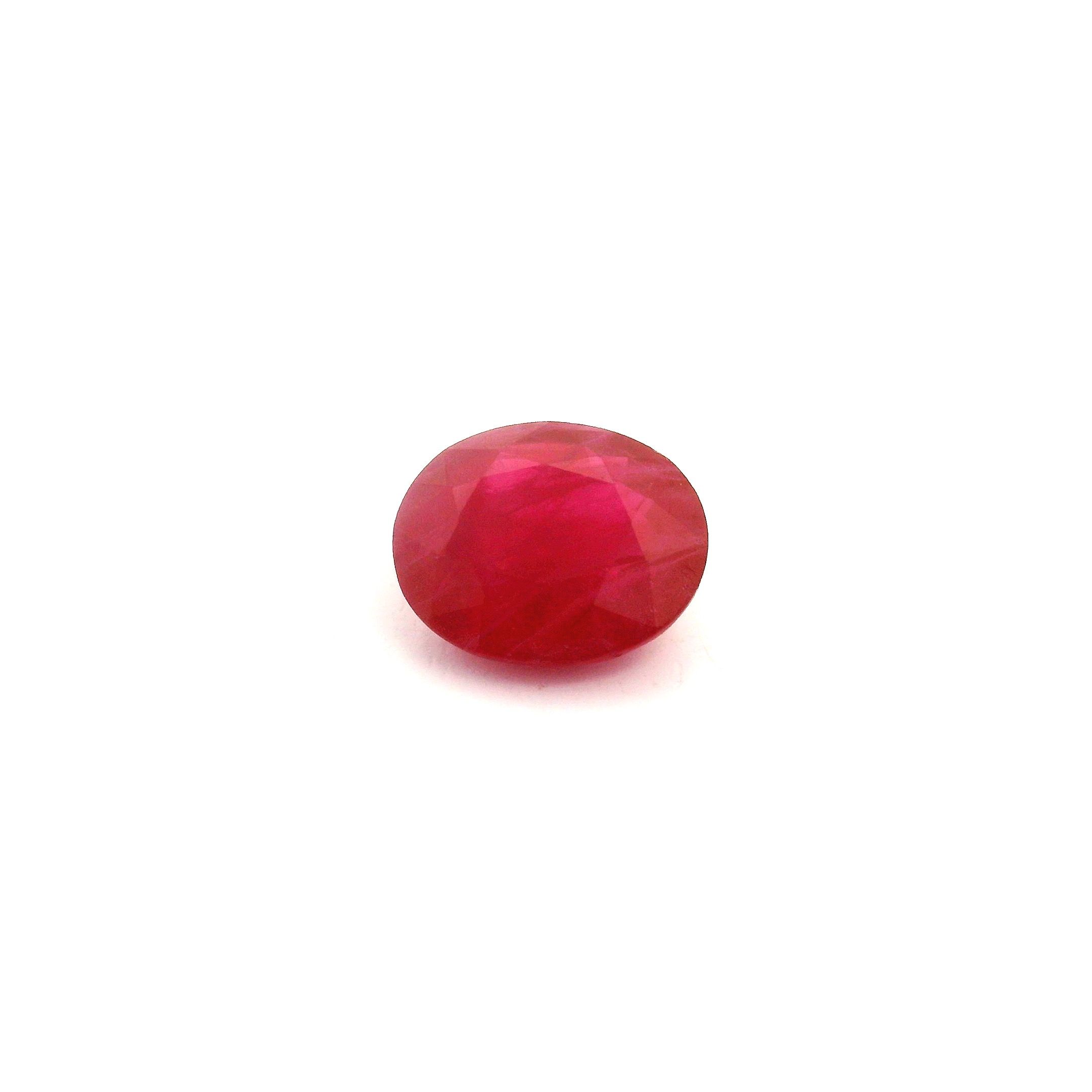 2.07 ct Oval Red Natural Ruby