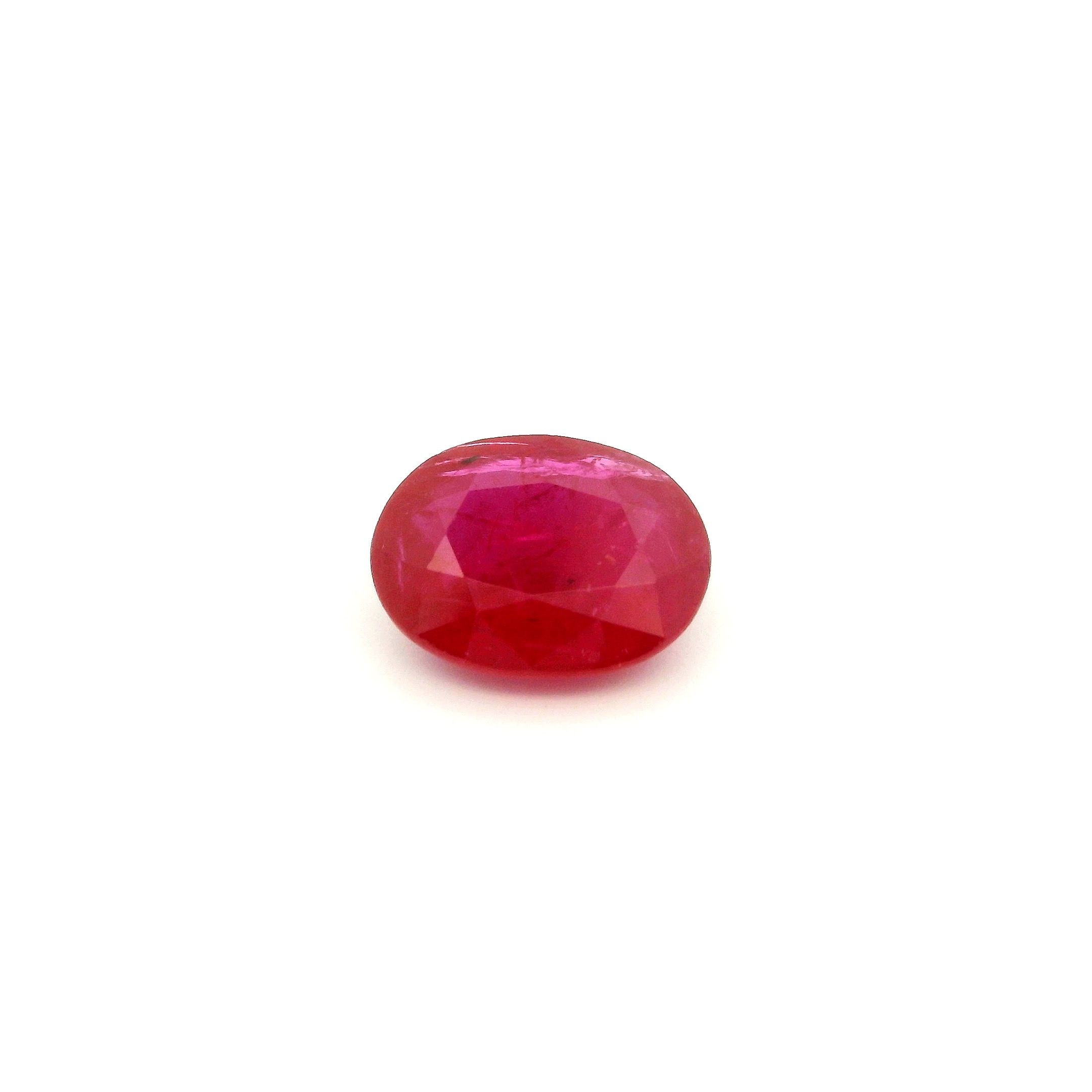 2.60 ct Oval Red Natural Ruby