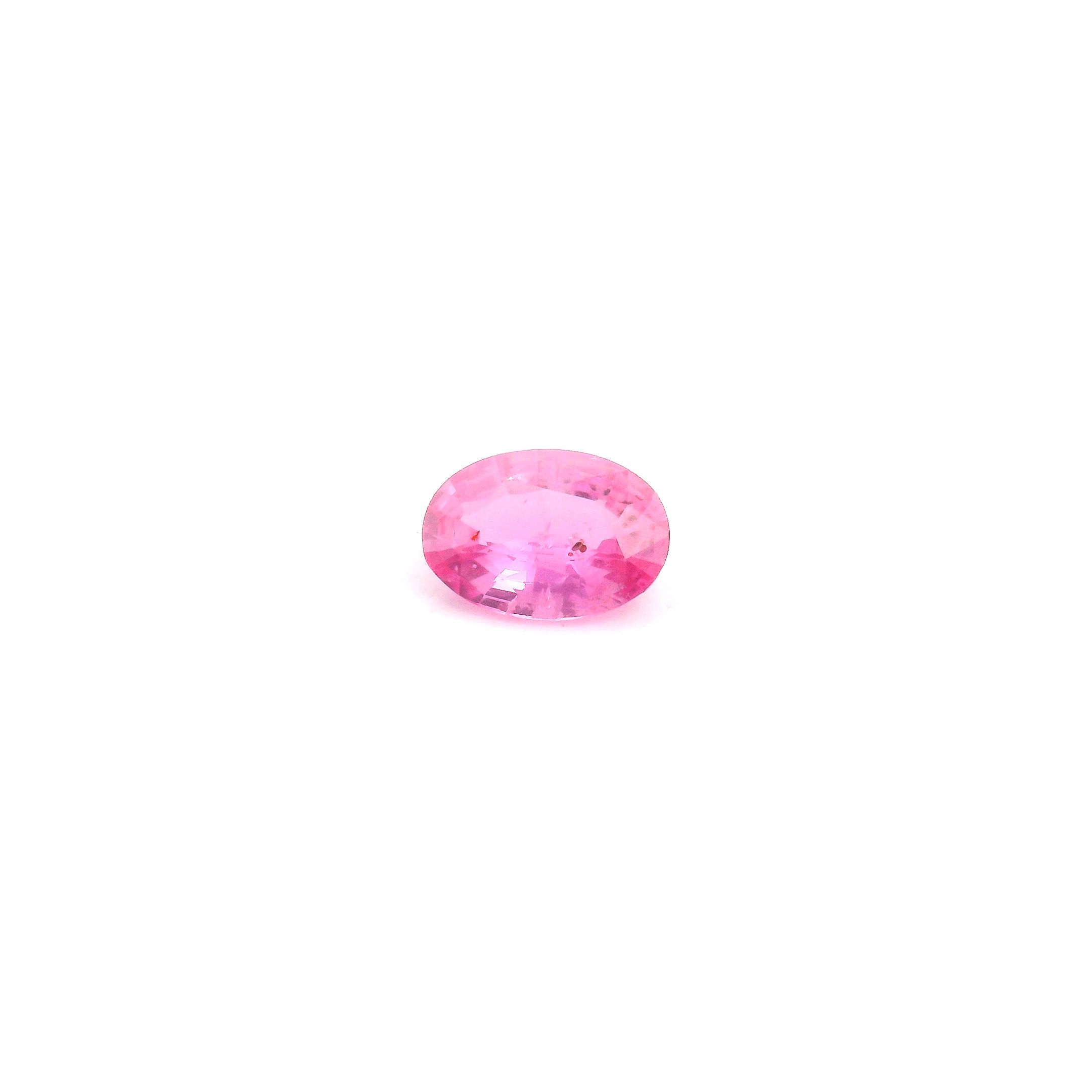 0.55 ct Oval Pink Natural Sapphire