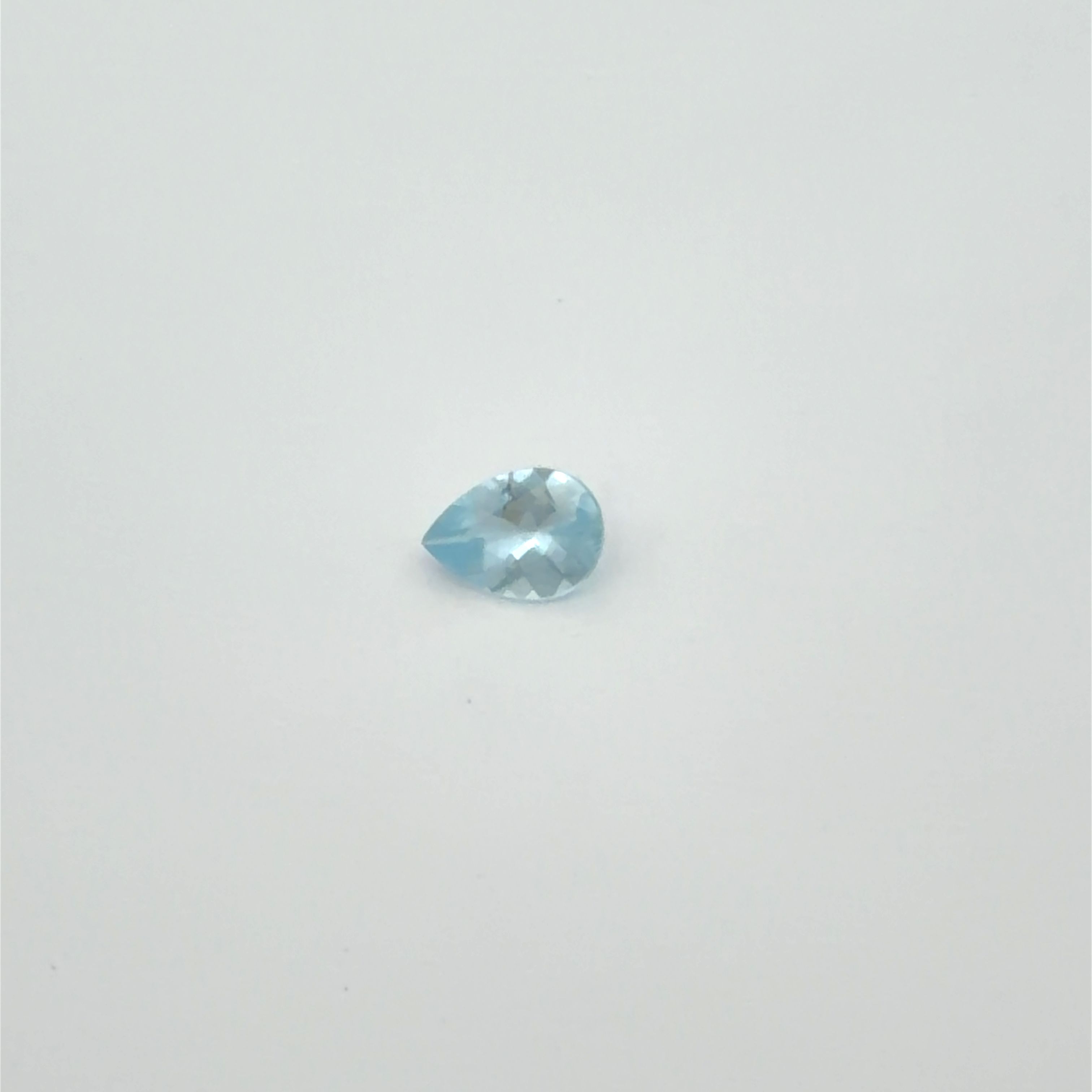 0.52 ct Pear Blue Natural Aquamarine