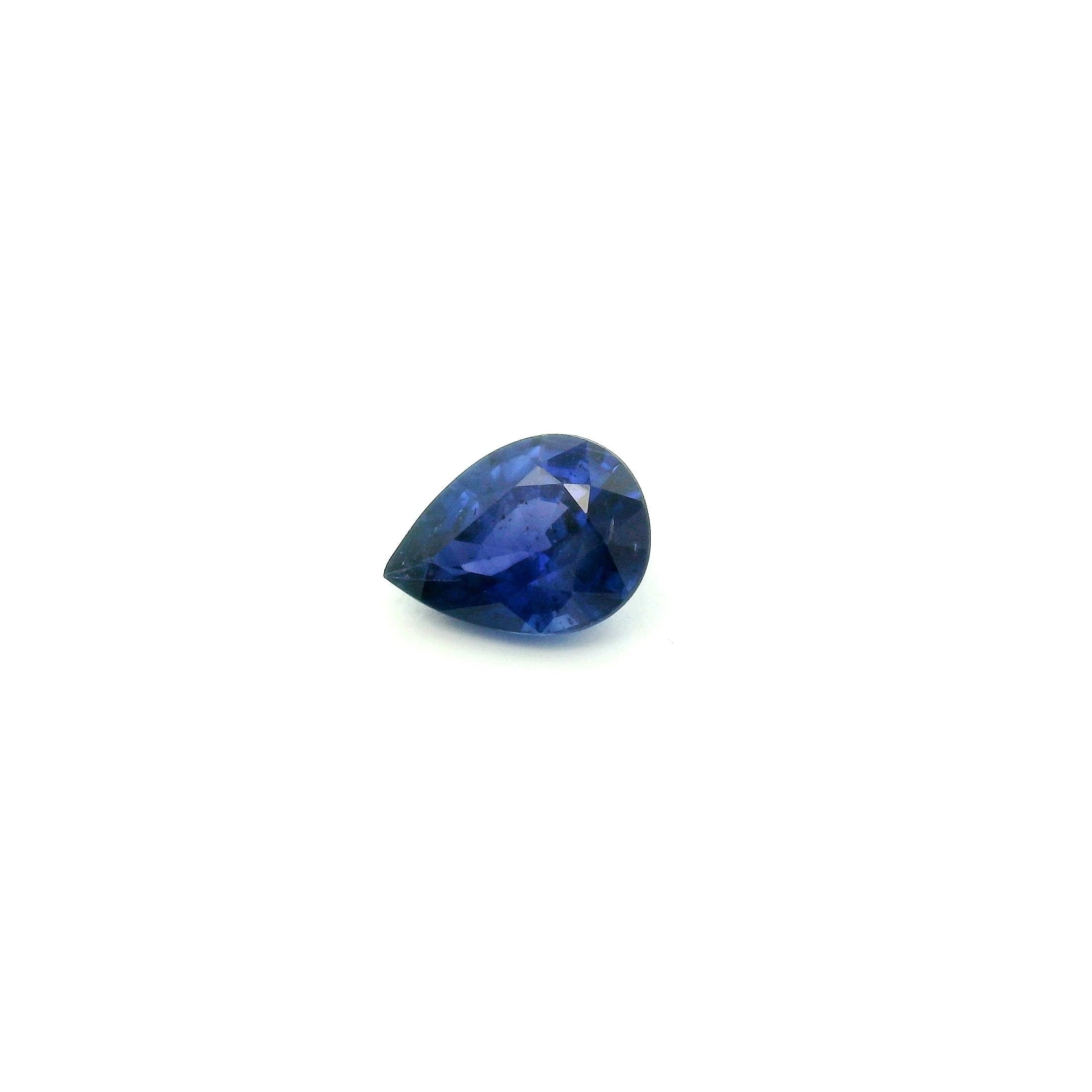 1.05 ct Pear Blue Natural Sapphire