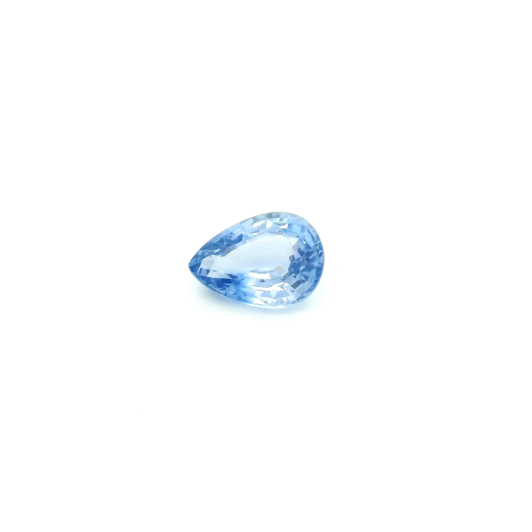 0.96 ct Pear Blue Natural Sapphire