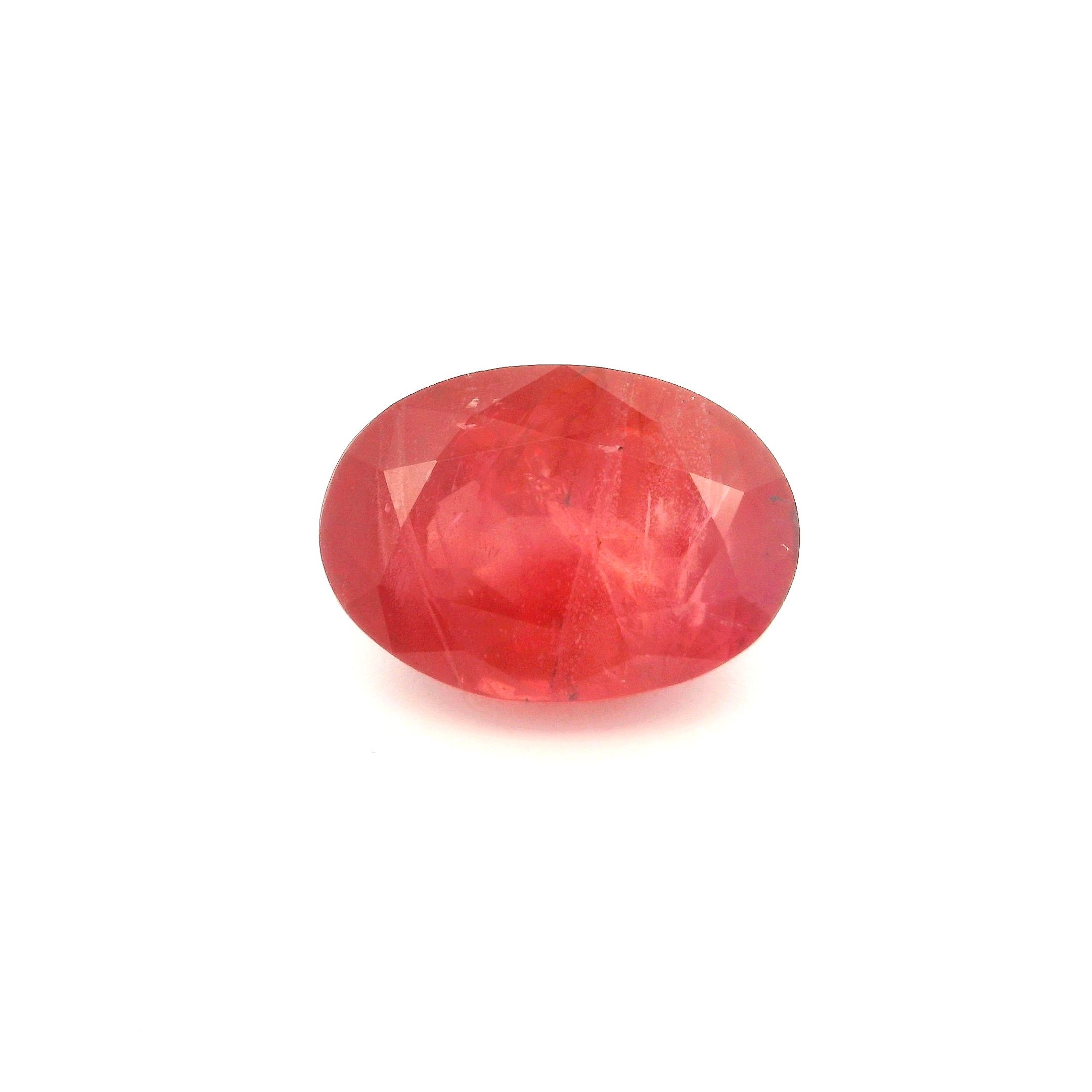 7.37 ct Oval Red Natural Ruby
