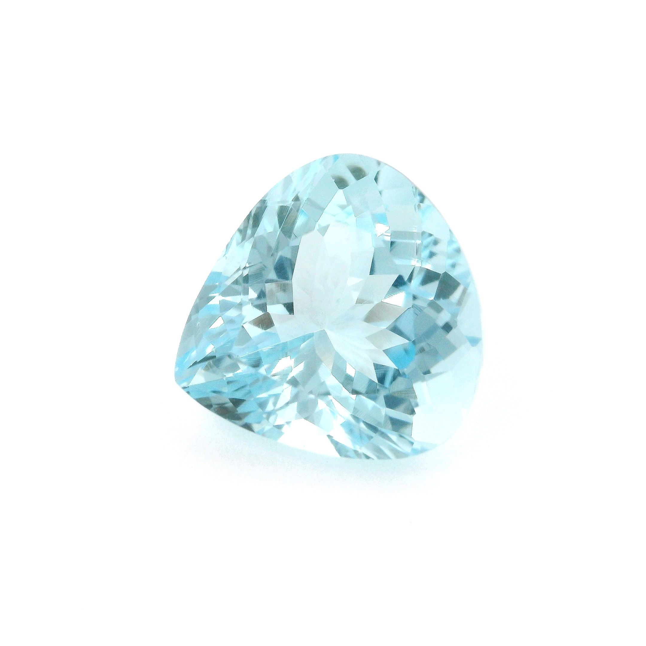 9.03 ct Pear Blue Natural Aquamarine