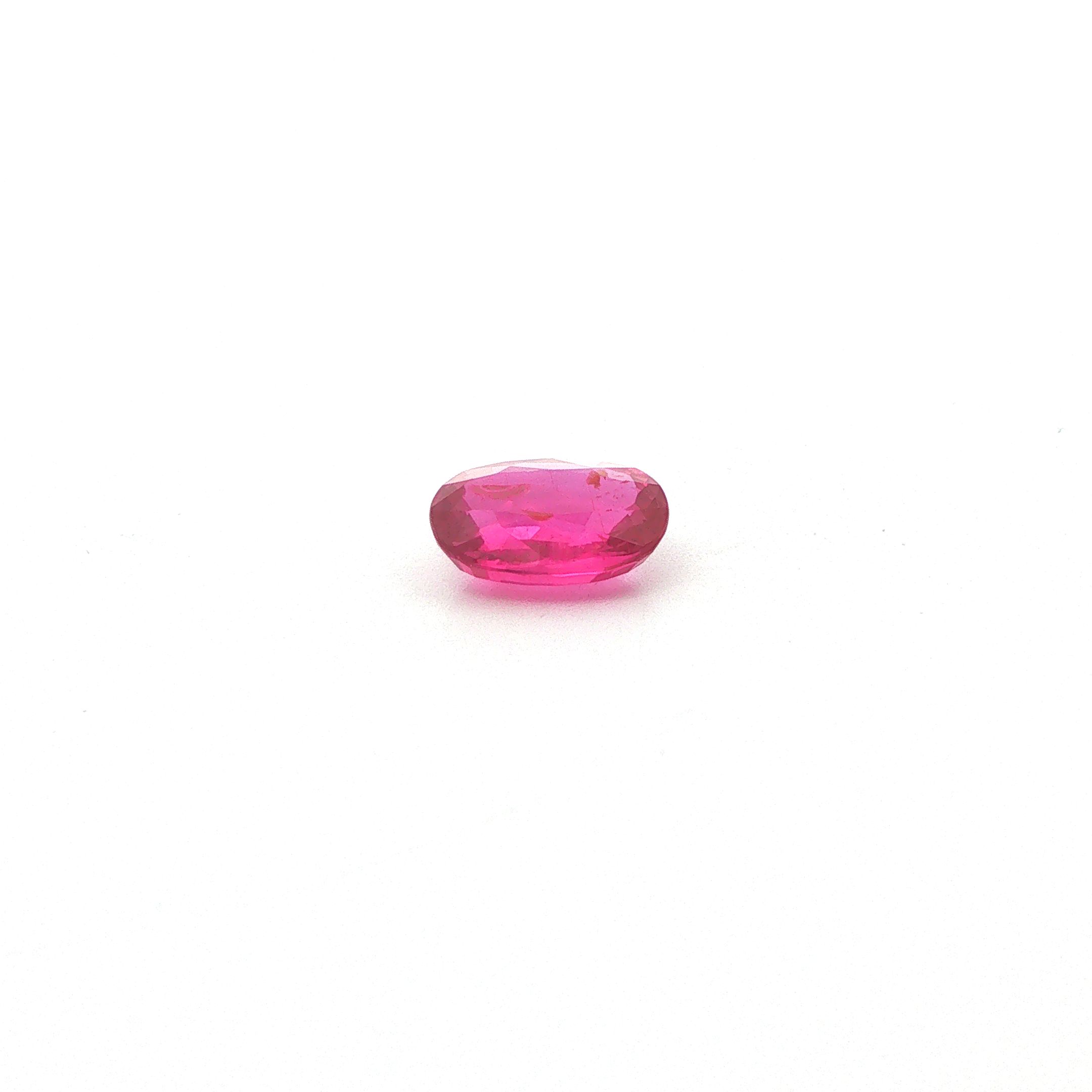 3.01 ct Cushion Red Natural Ruby