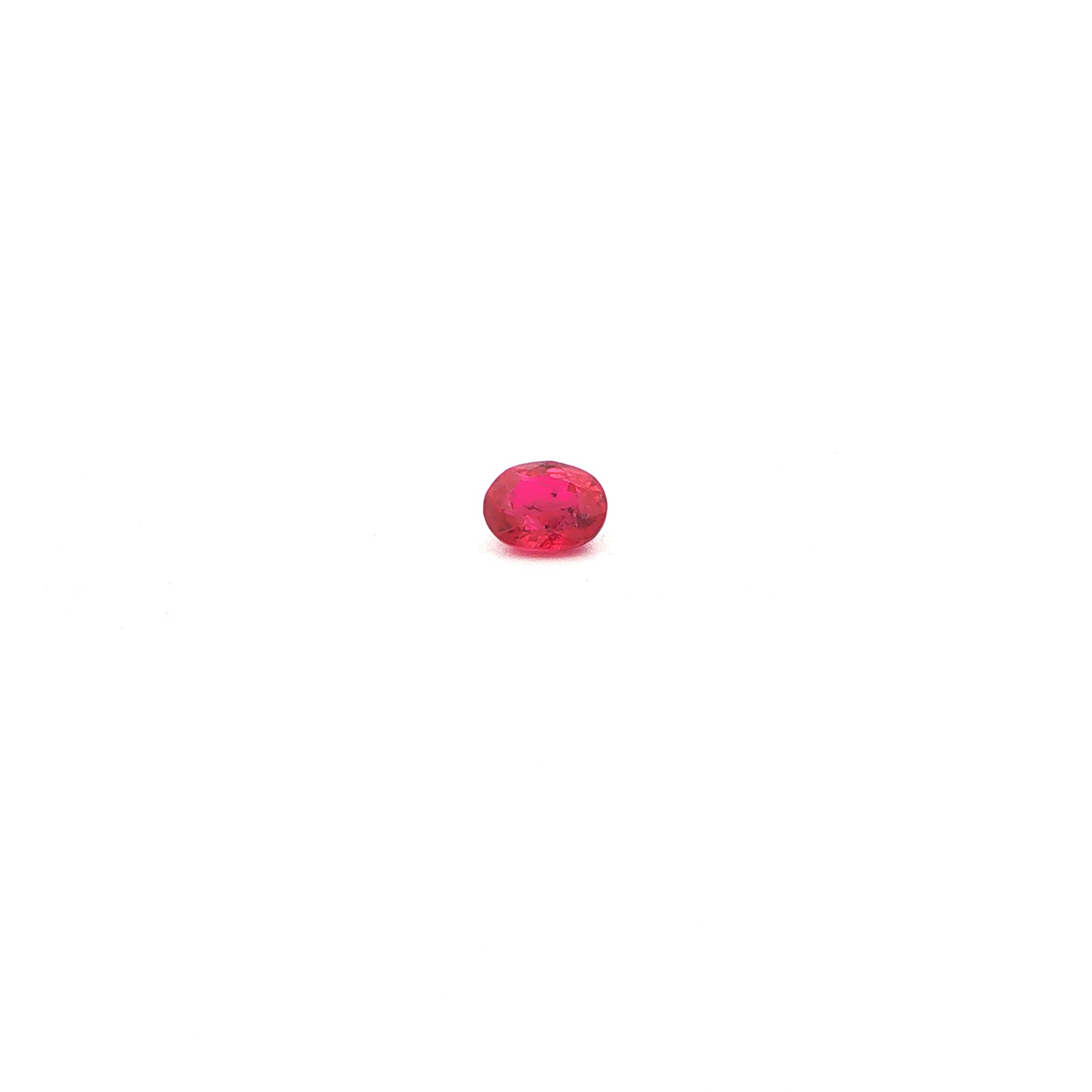 0.50 ct Oval Red Natural Ruby