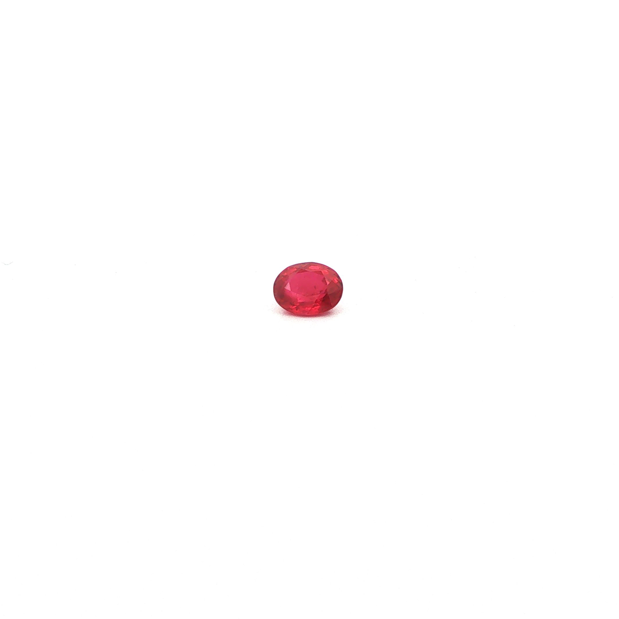0.50 ct Oval Red Natural Ruby