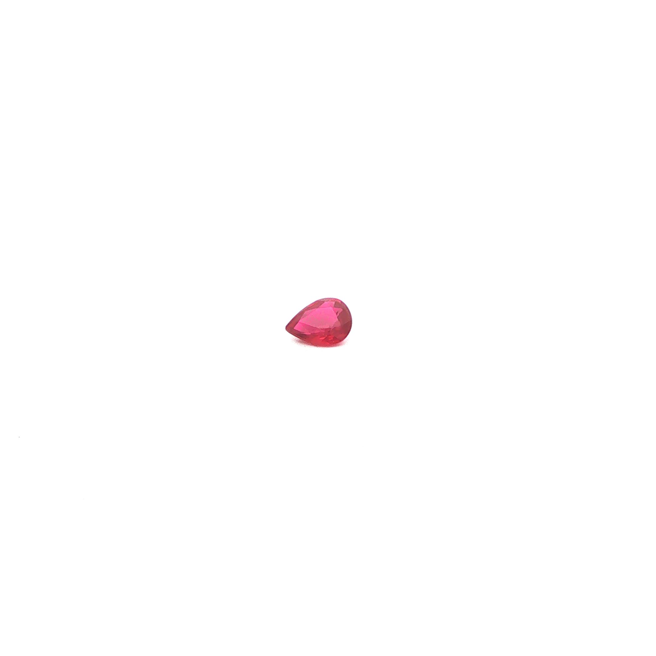 0.35 ct Pear Red Natural Ruby