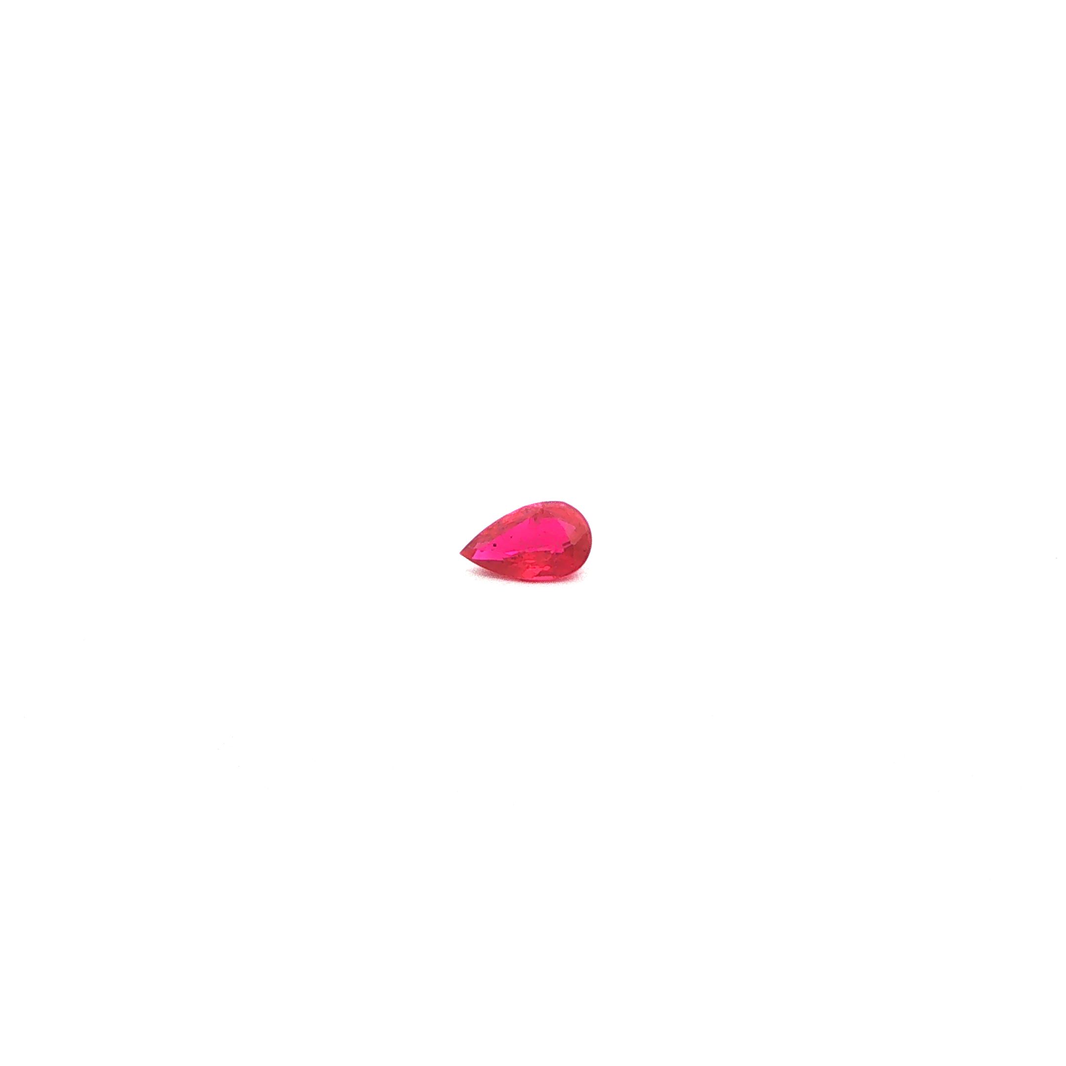 0.39 ct Pear Red Natural Ruby