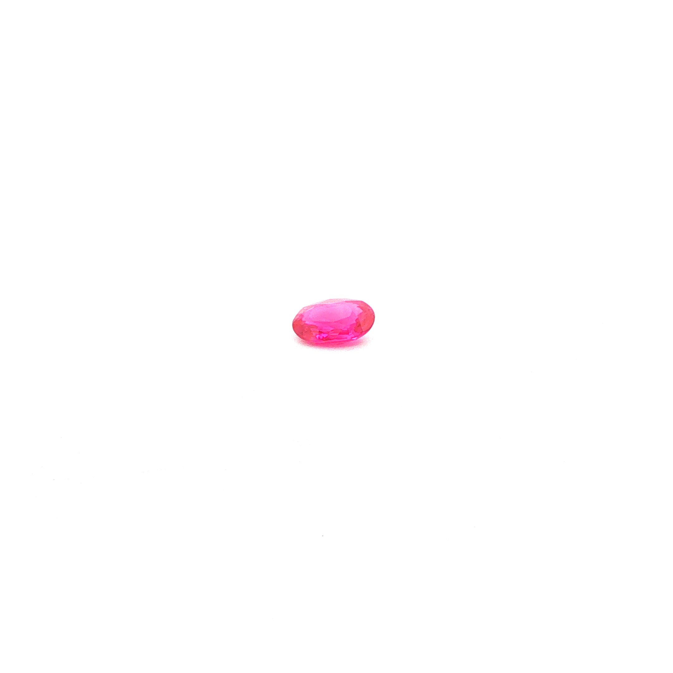 0.49 ct Oval Red Natural Ruby