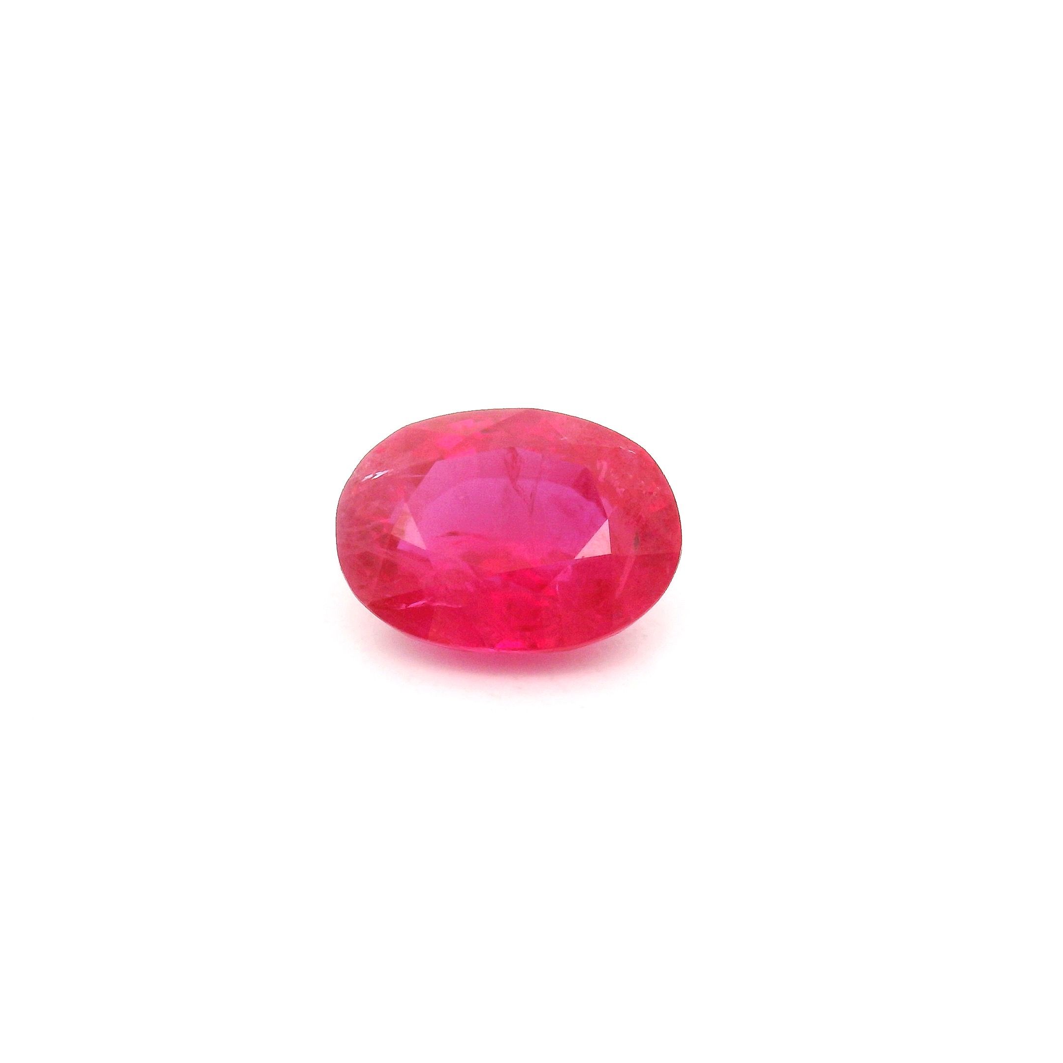 1.80 ct Oval Red Natural Ruby