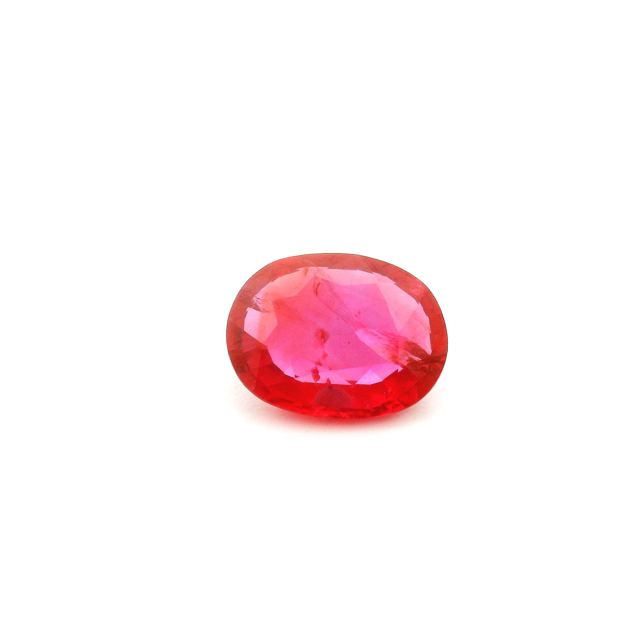 1.90 ct Oval Red Natural Ruby