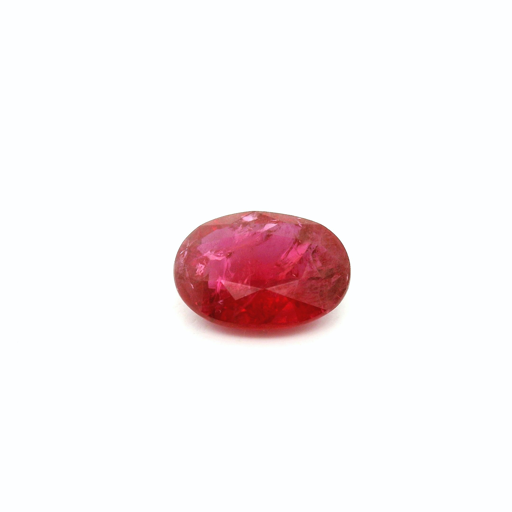 2.11 ct Oval Red Natural Ruby