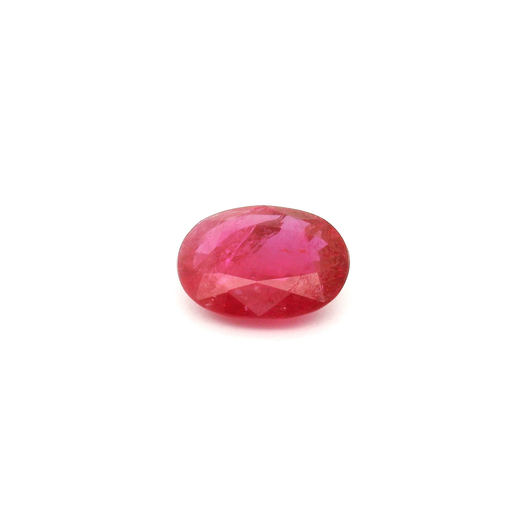 1.88 ct Oval Red Natural Ruby