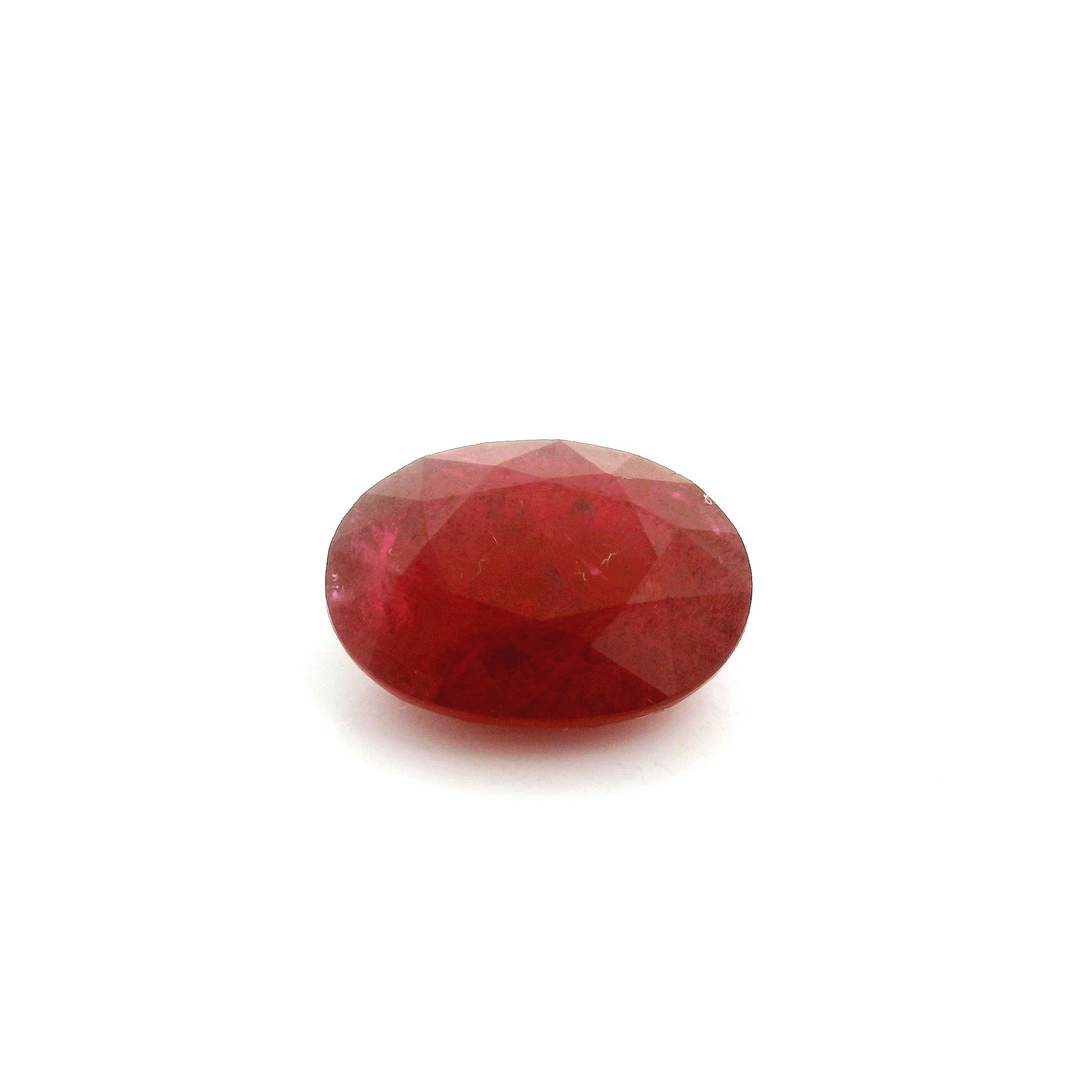3.25 ct Oval Red Natural Ruby