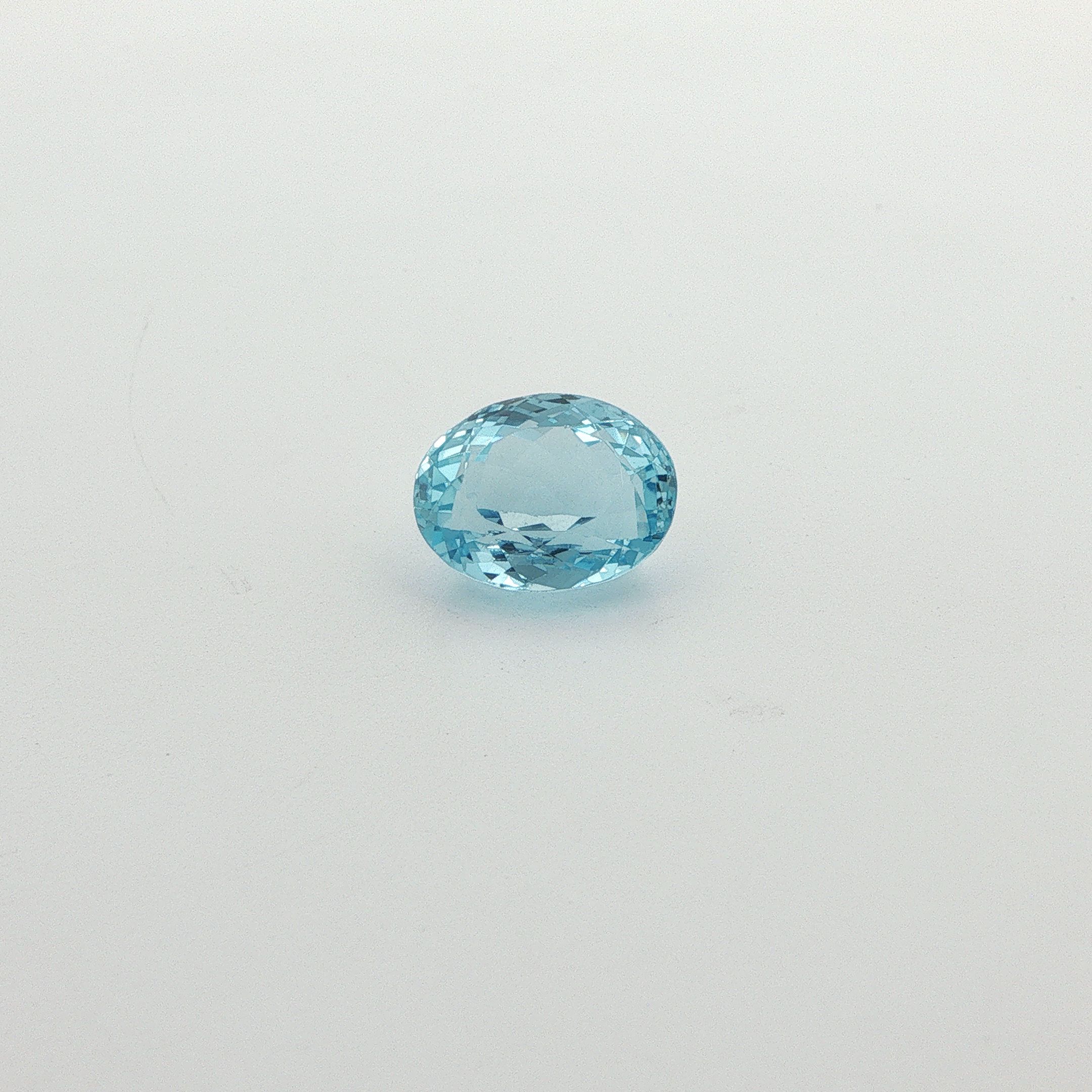 5.10 ct Oval Blue Natural Aquamarine