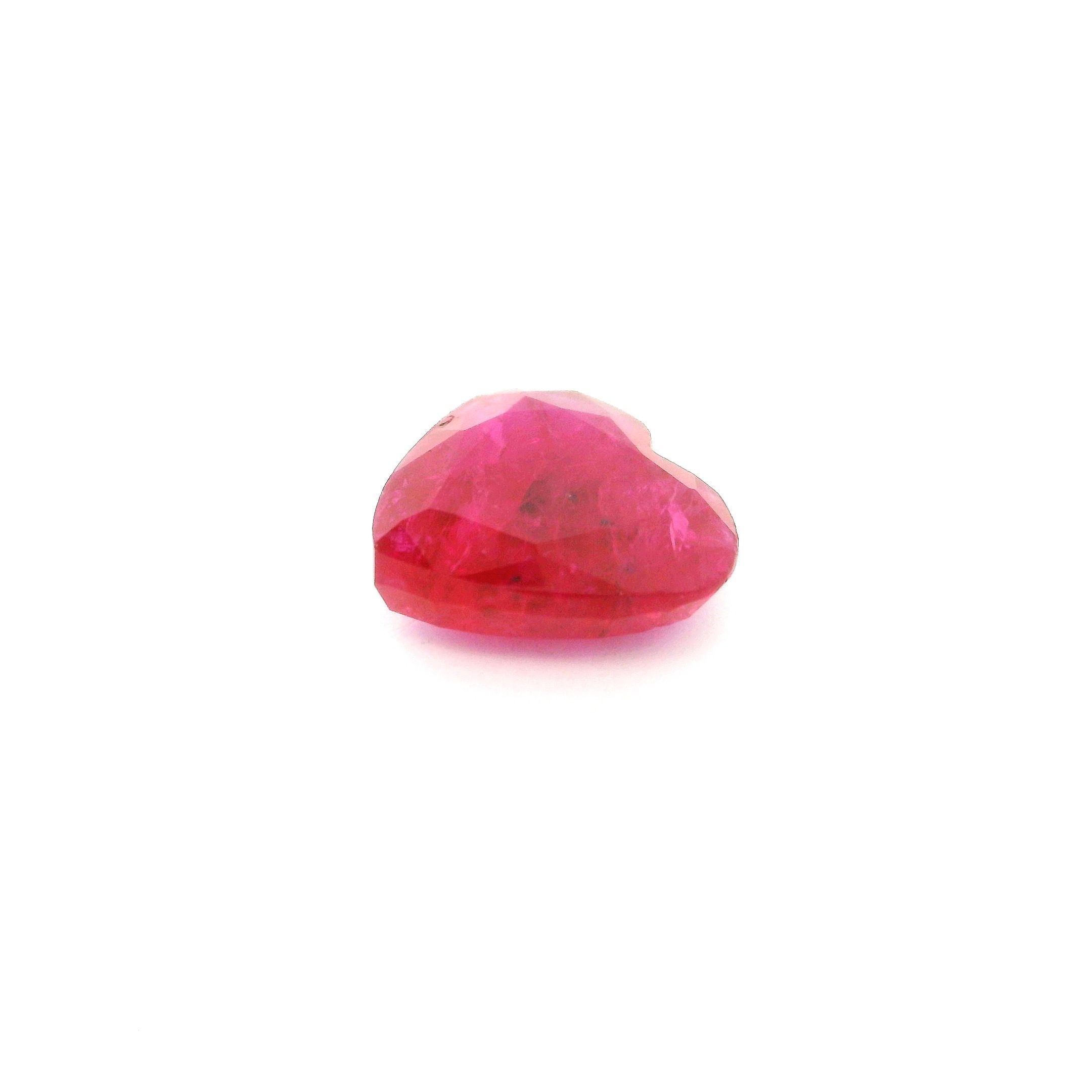 3.95 ct Heart Red Natural Ruby