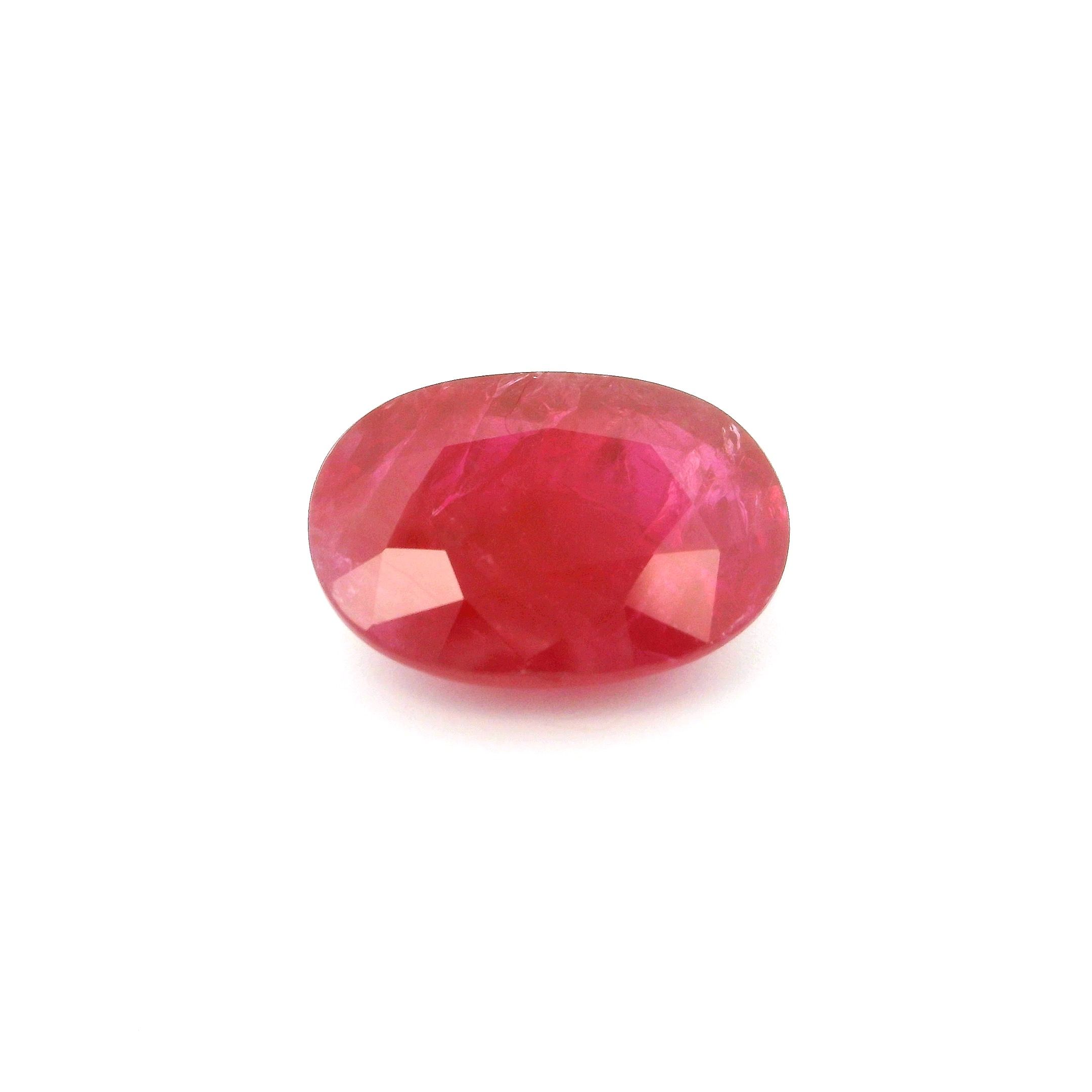 5.40 ct Oval Red Natural Ruby